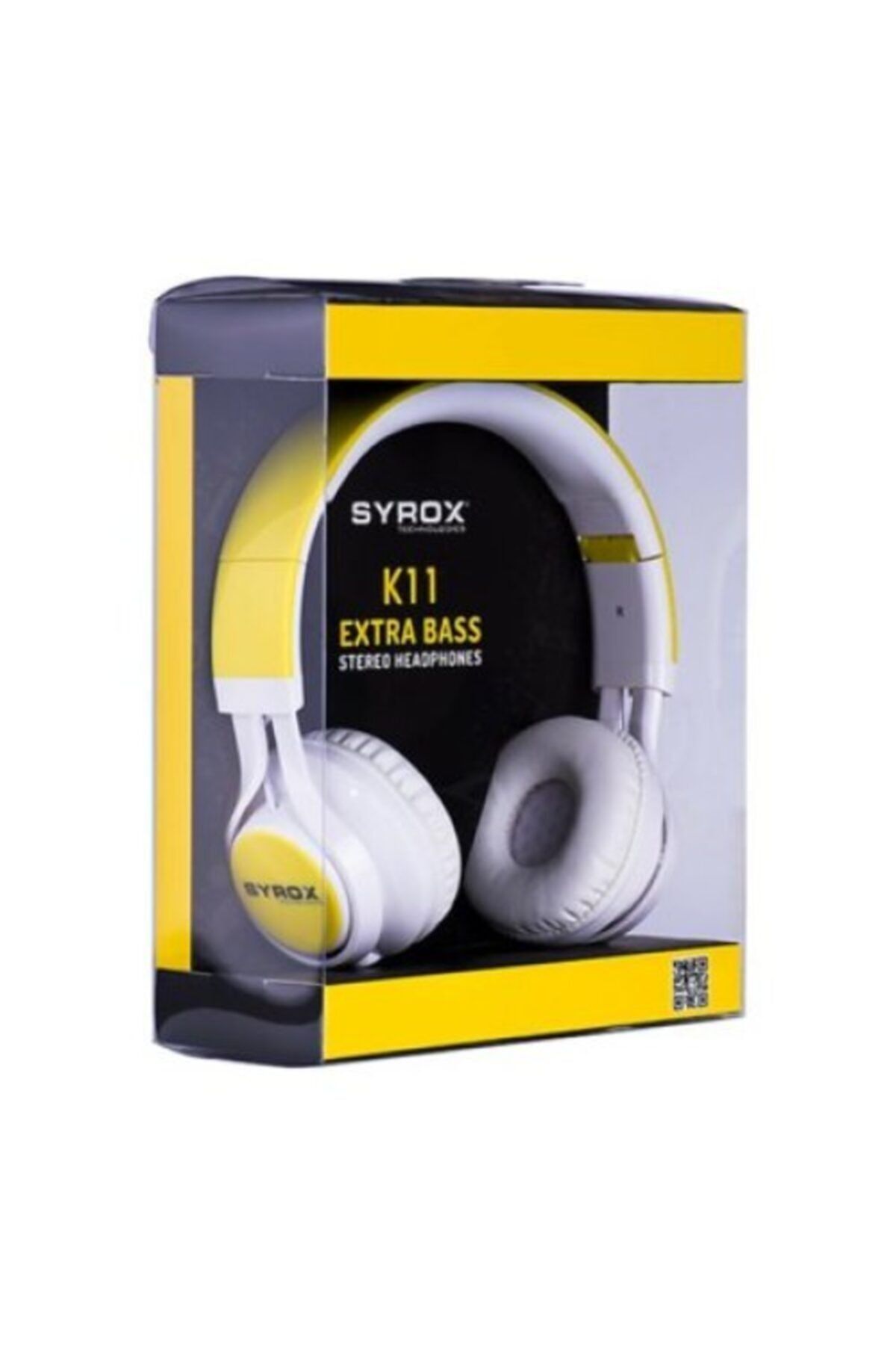Syrox Sarı K11 Mikrofonlu Stereo Kablolu Kulak Üstü Kulaklık