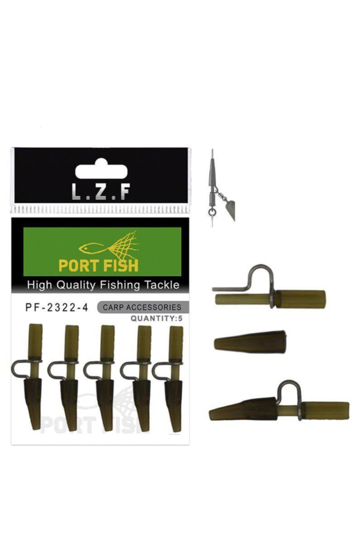 Port Fish Portfish 2322-4 Distance Lead Clip And Tail Rubber ( 5 Adet )