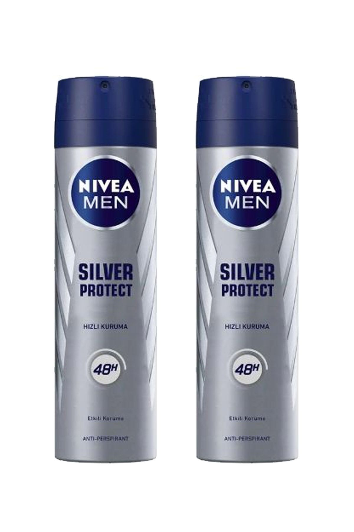 NIVEA Deodorant Sprey Silver Protect 150ml Erkek 2 Adet