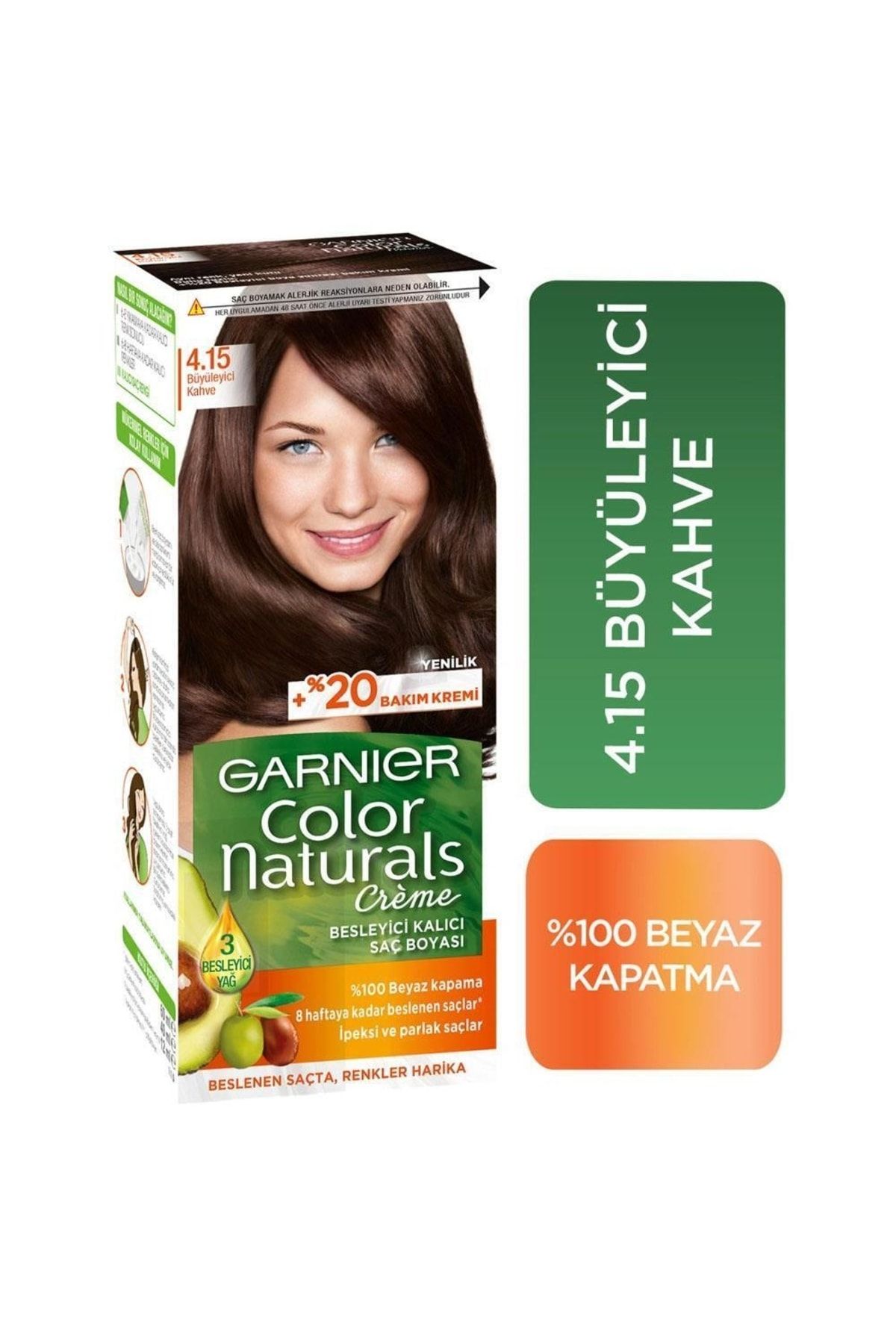 Garnier Naturals Colors Saç Boyası 4.15 Büyüleyici Kahve