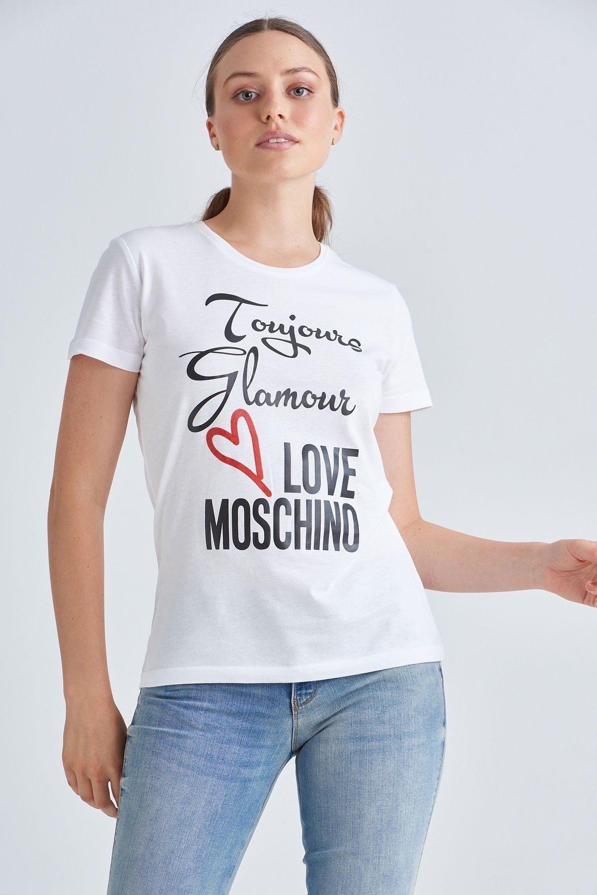Moschino Kadın Yazılı T-shirt