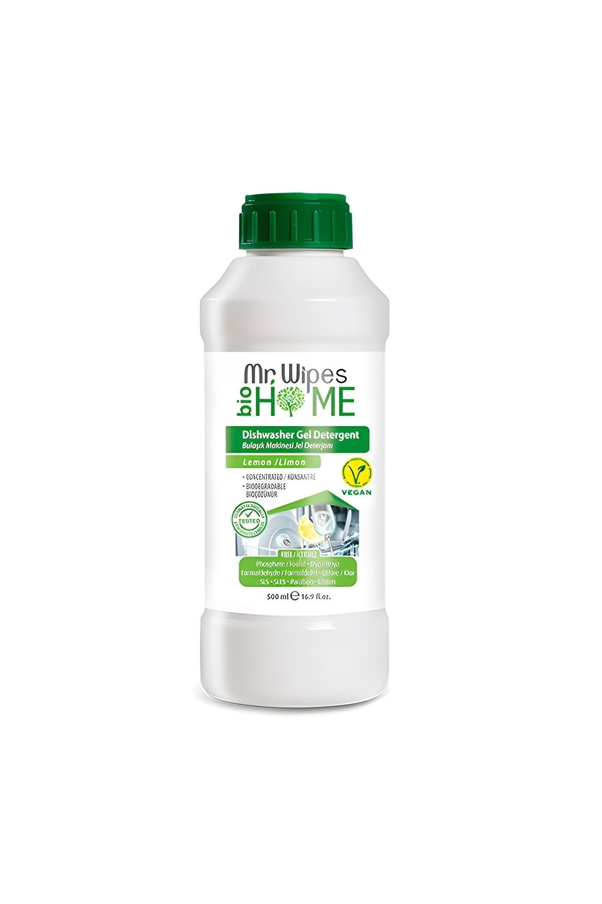 Farmasi Mr.wipes Limonlu Konsantre Jel Bulaşık Makinesi Deterjanı 500ml (vegan)