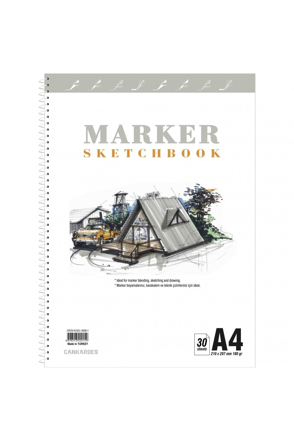copic Marker Defteri Sketchbook A4 30 Yaprak