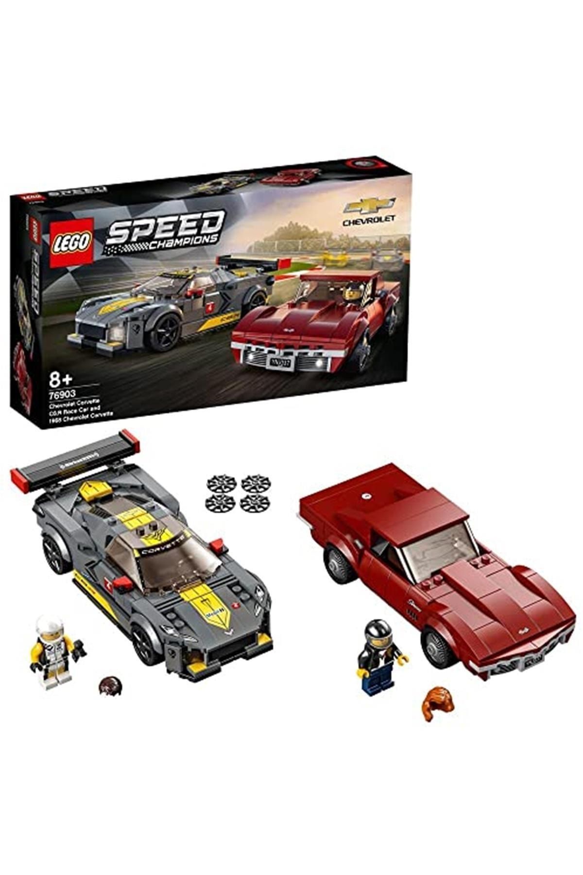 LEGO ® Speed Champions Chevrolet Corvette C8.r Yarış Arabası Ve 1968 Chevrolet Corvette 76903 Yapım