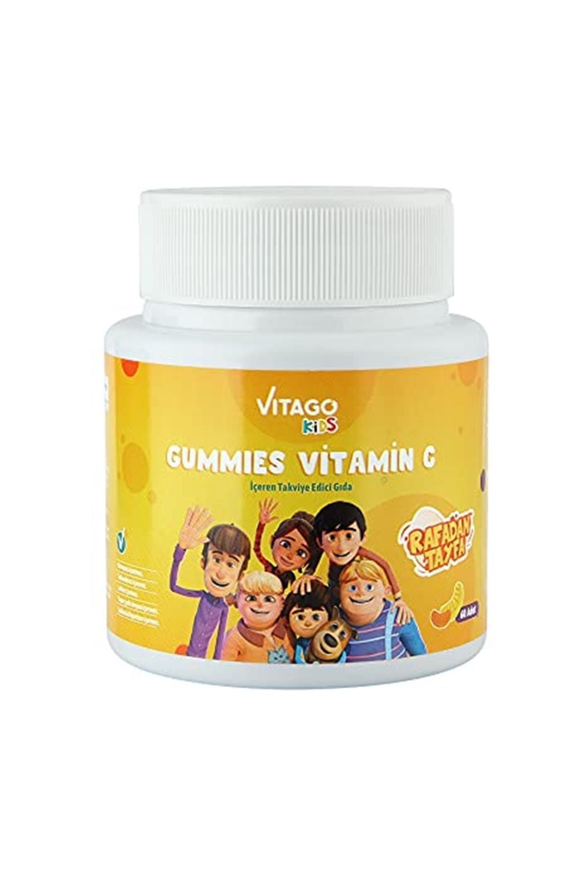 Vitago Kids Gummies C Vitamini Içeren 60 Adet Çiğnenebilir Gummy Jel