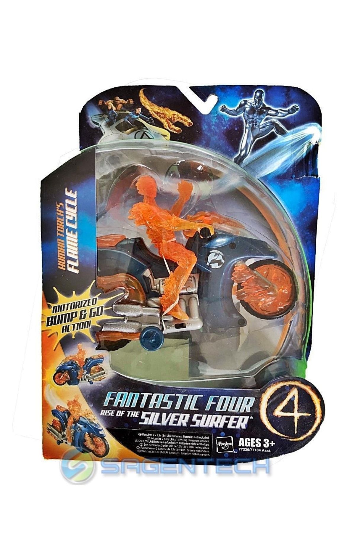 Hasbro Fantastic Four Vehicle Set - Torch's Flame Cycle Figür 20 Cm