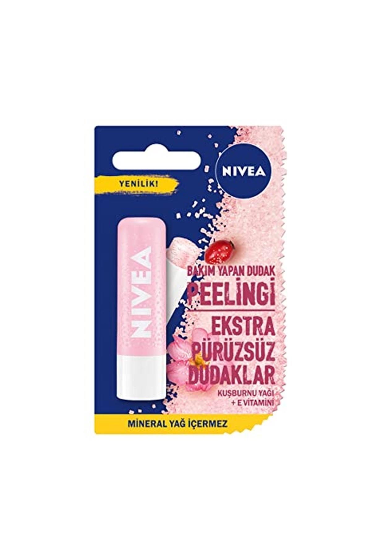 NIVEA Kuşburnu Yağı Dudak Peelingi 4,8 Gr