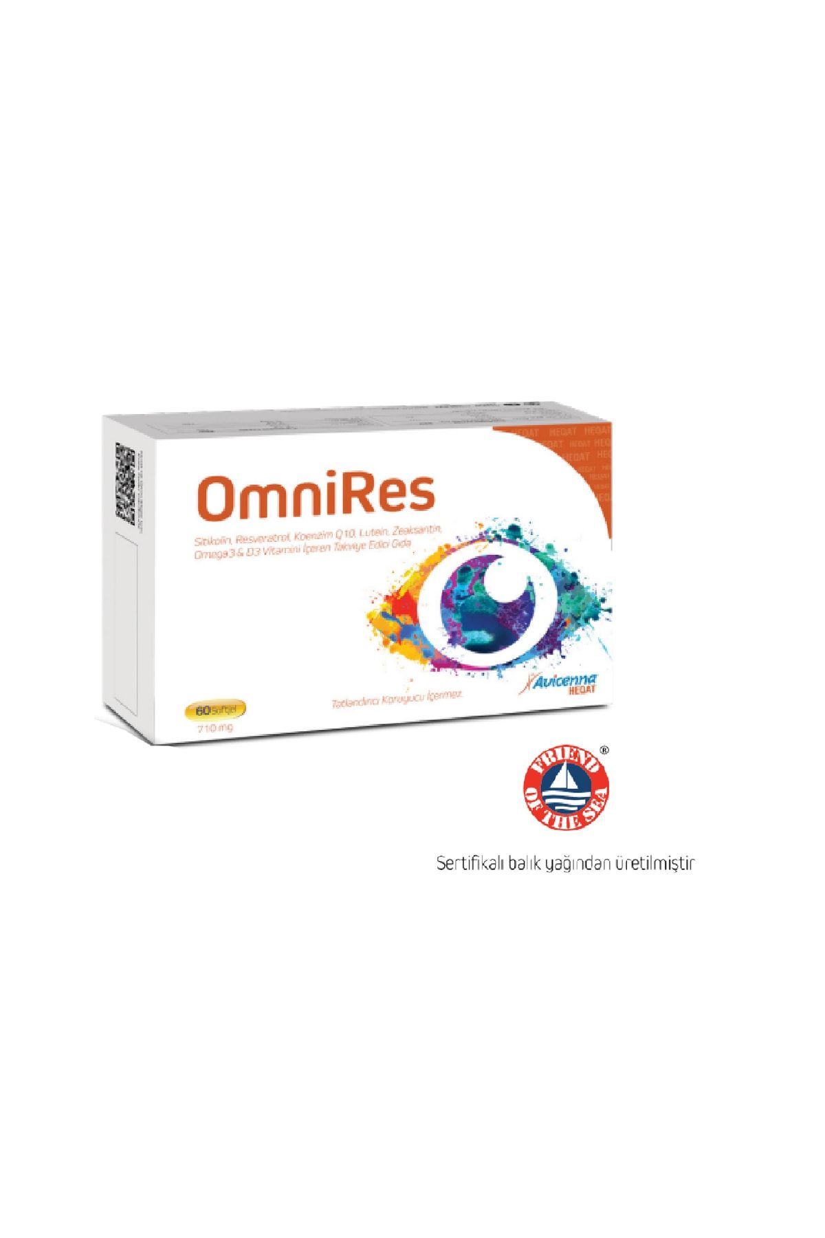Avicenna Omnires Omega 3 Ve D3 Vitamini Içeren Takviye Edici Gıda - 60 Softgel Yumuşak Kapsül - 8690097726003