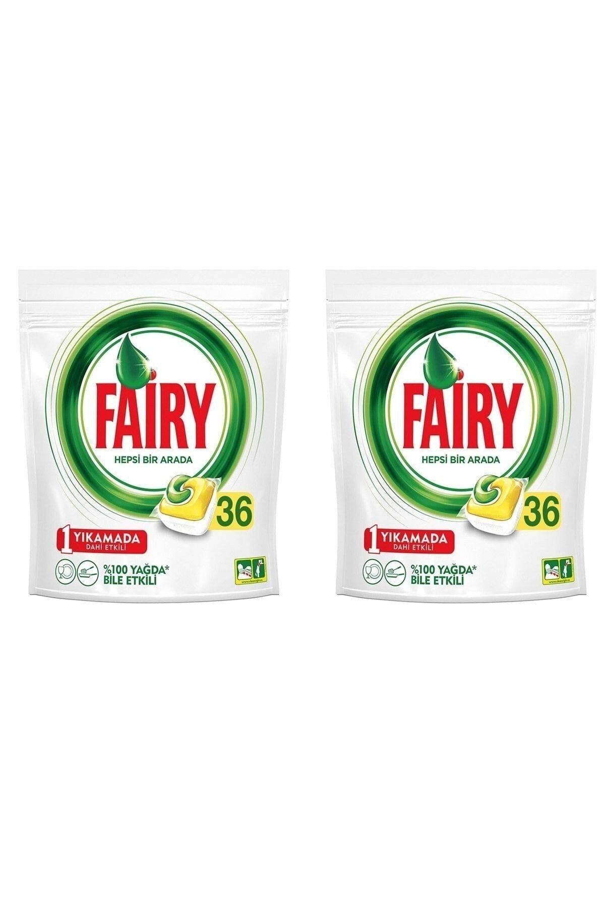 Fairy Bulaşık Makinesi Deterjanı Hepsi Bir Arada 36 Lı 2 Paket 72 Kullanım