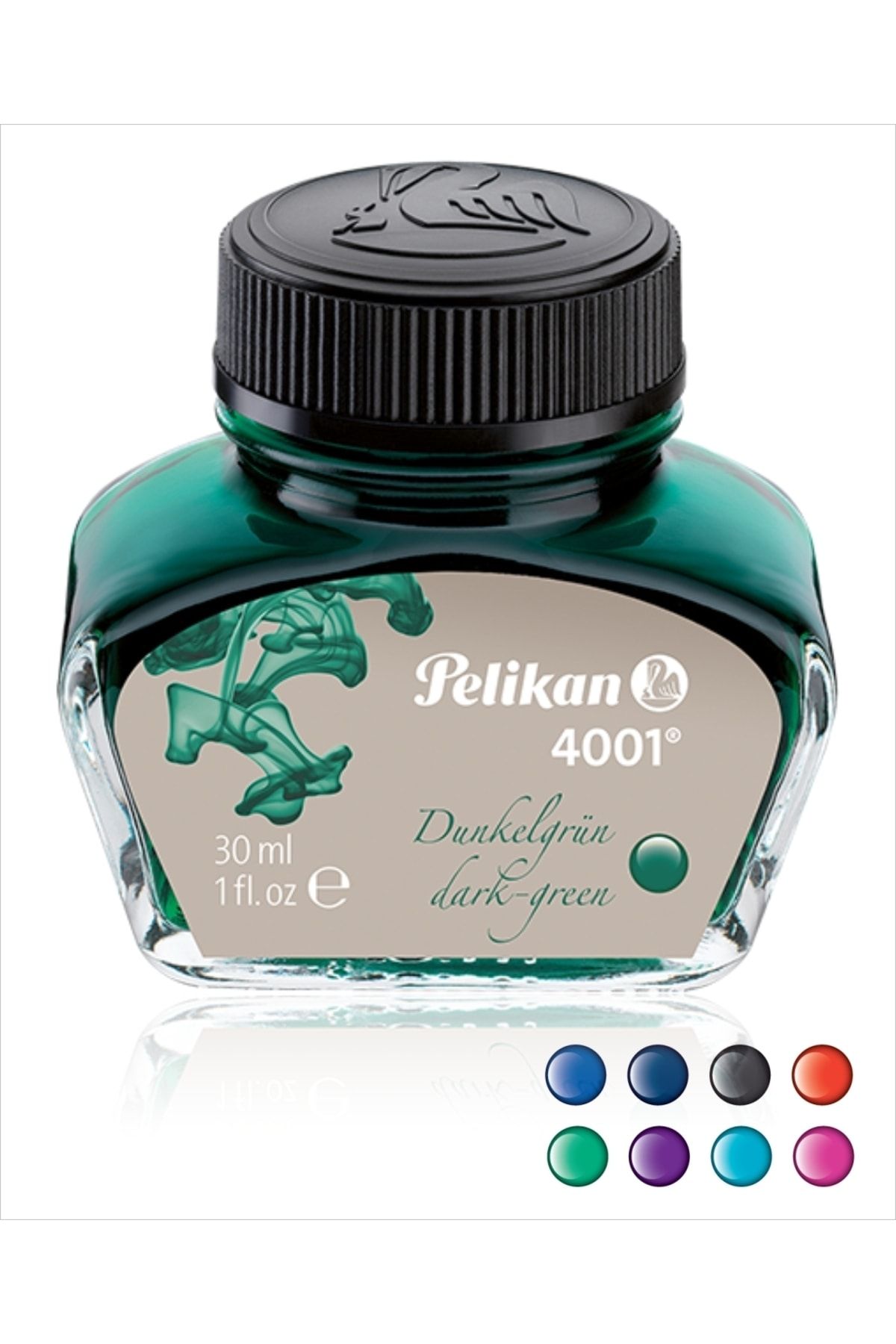 Pelikan Dolma Kalem Mürekkebi 30 ML Yeşil Dark Green Dolma Kalem Mürekkebi