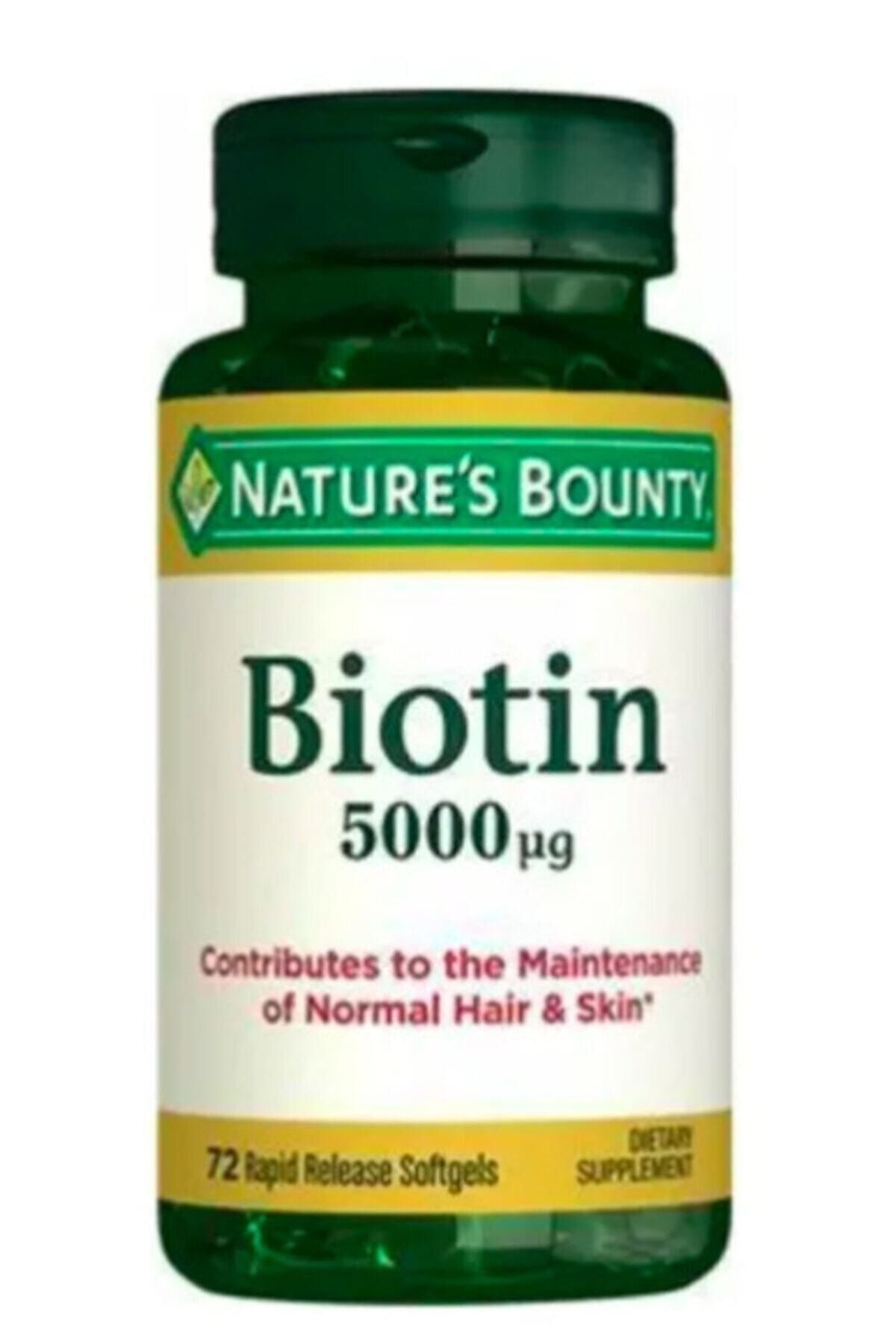 Natures Bounty Biotin 5000 Mcg 72 Kapsül