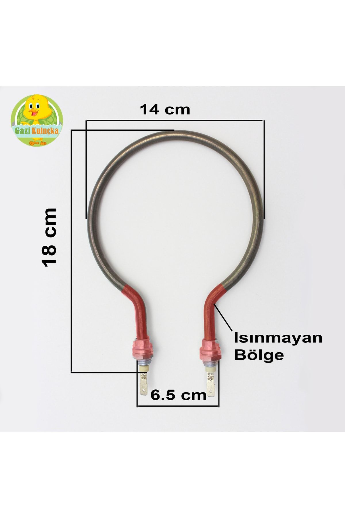 Gazi Kuluçka Kuluçka Makinesi Rezistansı 220 V 400 W 14 Cm Rezistans Özel Üretim