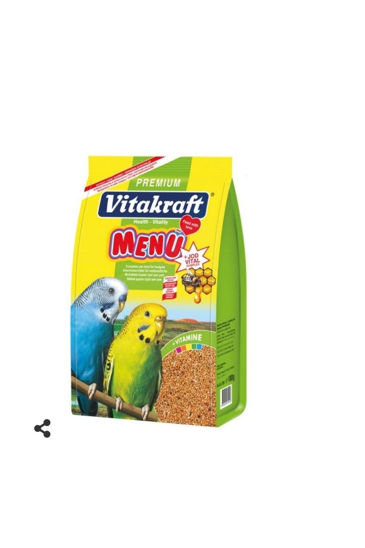 Vitakraft Premium Muhabbet Kuşu Yemi 1kg