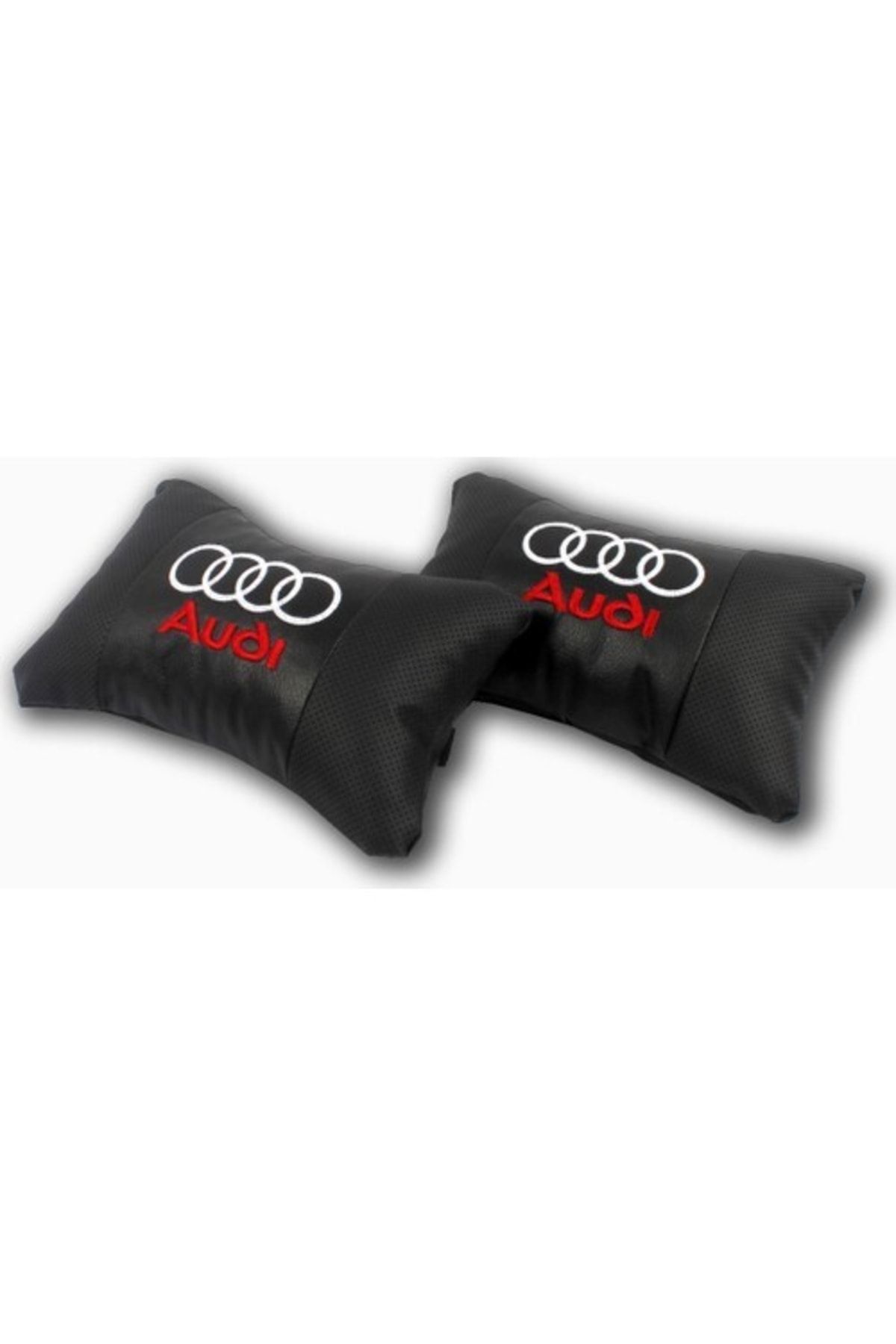 Genel Markalar Audi Uyumlu Araca Özel Nakışlı Oto Deri Boyun Yastığı
