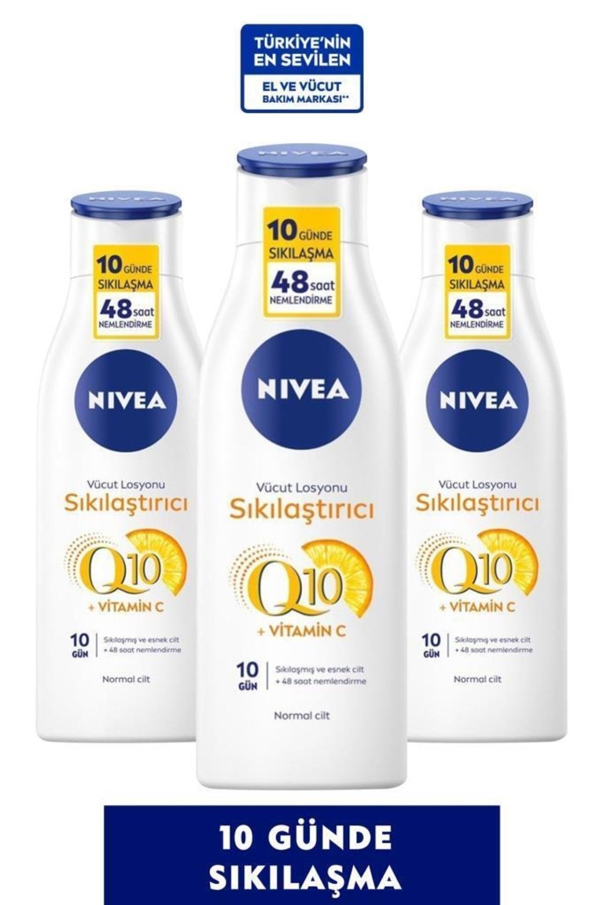 NIVEA Q10 Vücut Sıkılaştırıcı Losyon 250 Ml X3