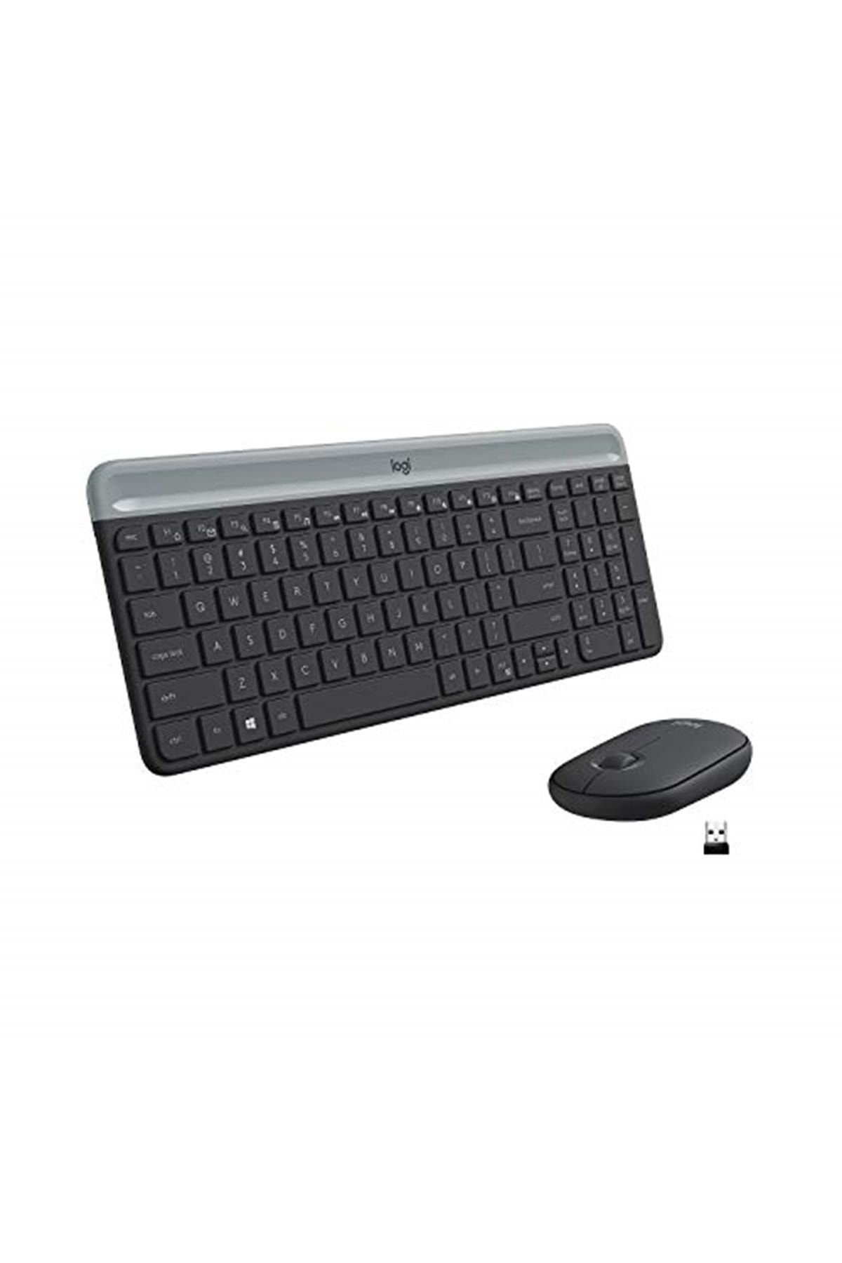 logitech Marka: Mk470 Slim Combo Kablosuz Klavye Mouse Seti, 12 Fn Kısayolu Ile Kompakt Klavye, Sağ