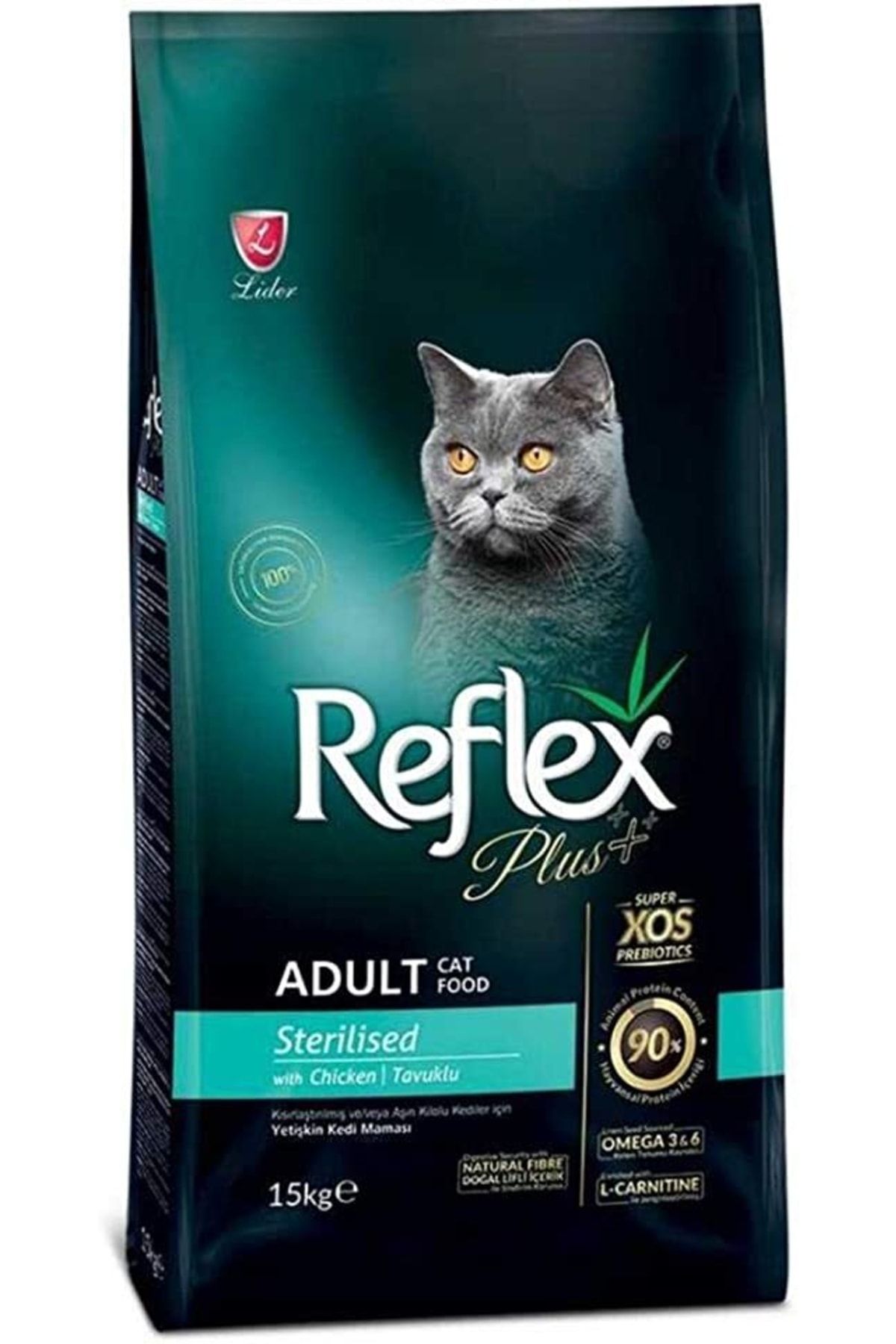 HECTOR EMPORİUM Reflex Plus Kısırlaştırılmış Yetişkin Kediler Için Tavuk Etli Kedi Maması, 1,5 Kg
