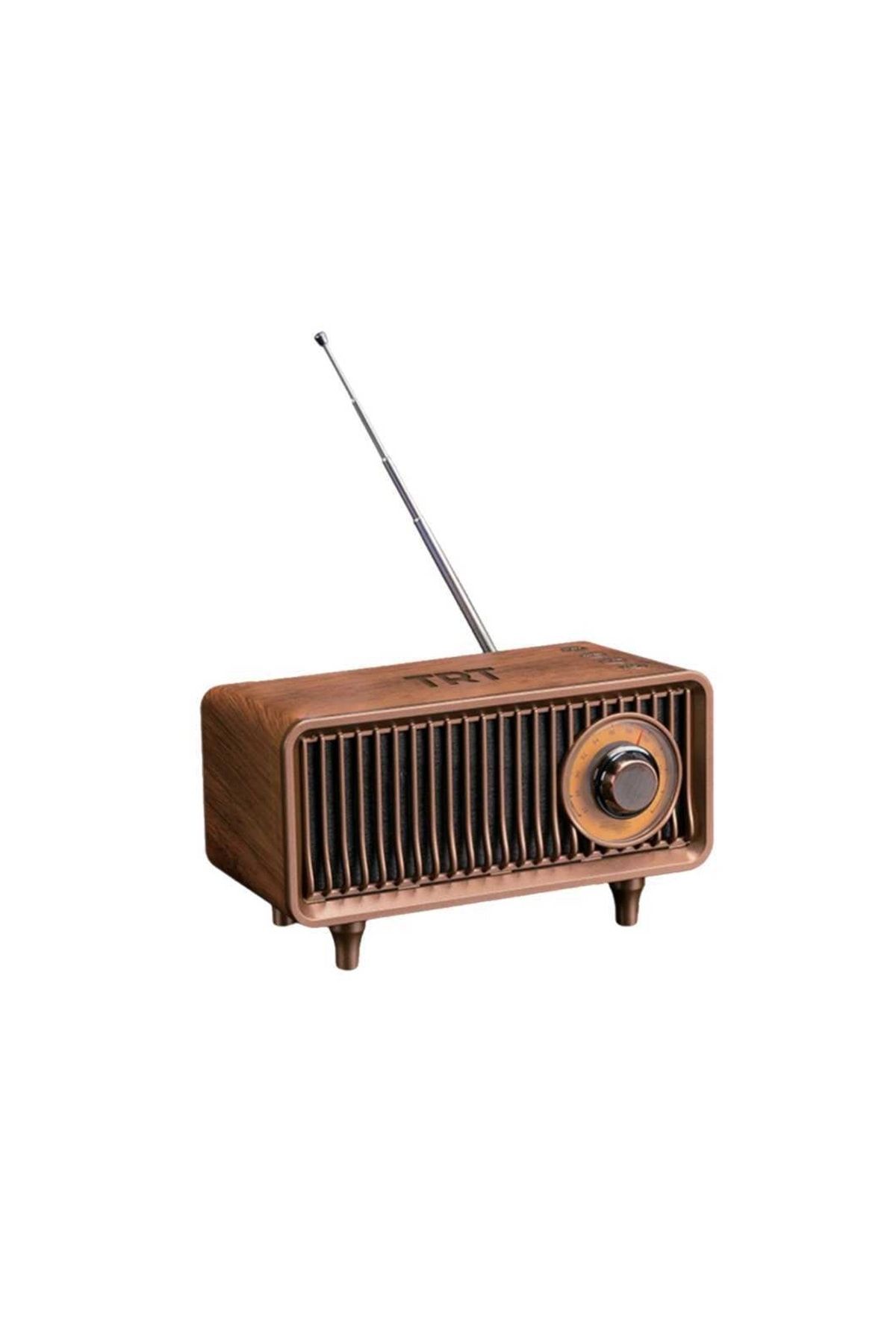 Hometech Trt Nostaljik Mini Radyo(ÖZEL TRT KUTUSUNDA,BLUETOOTHLU, PİL VE GÜÇ KABLOSU DAHİLDİR)