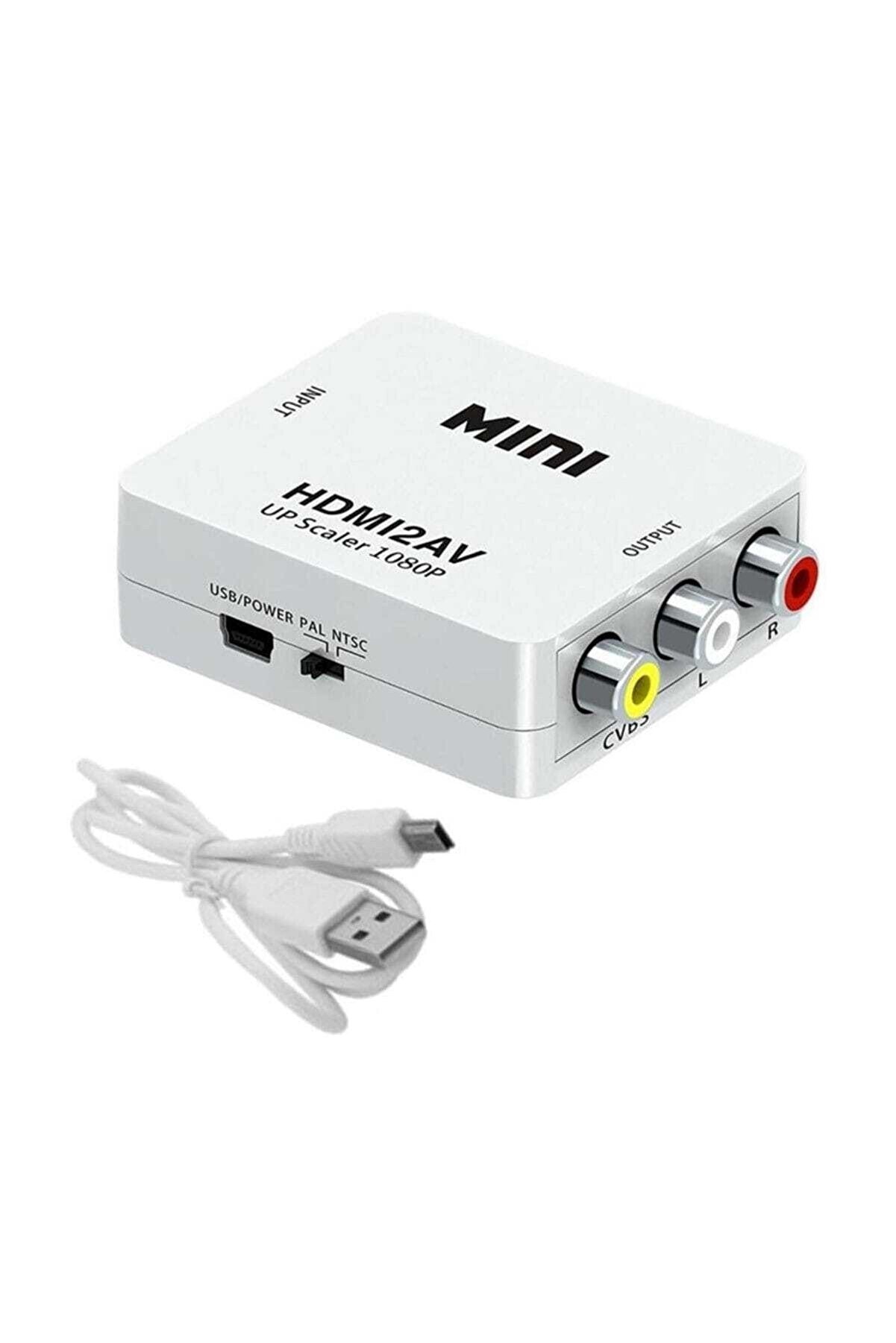 Onten HDMI to AV RCA Composit Full HD 60 Hz Video Çevirici Mini Switch
