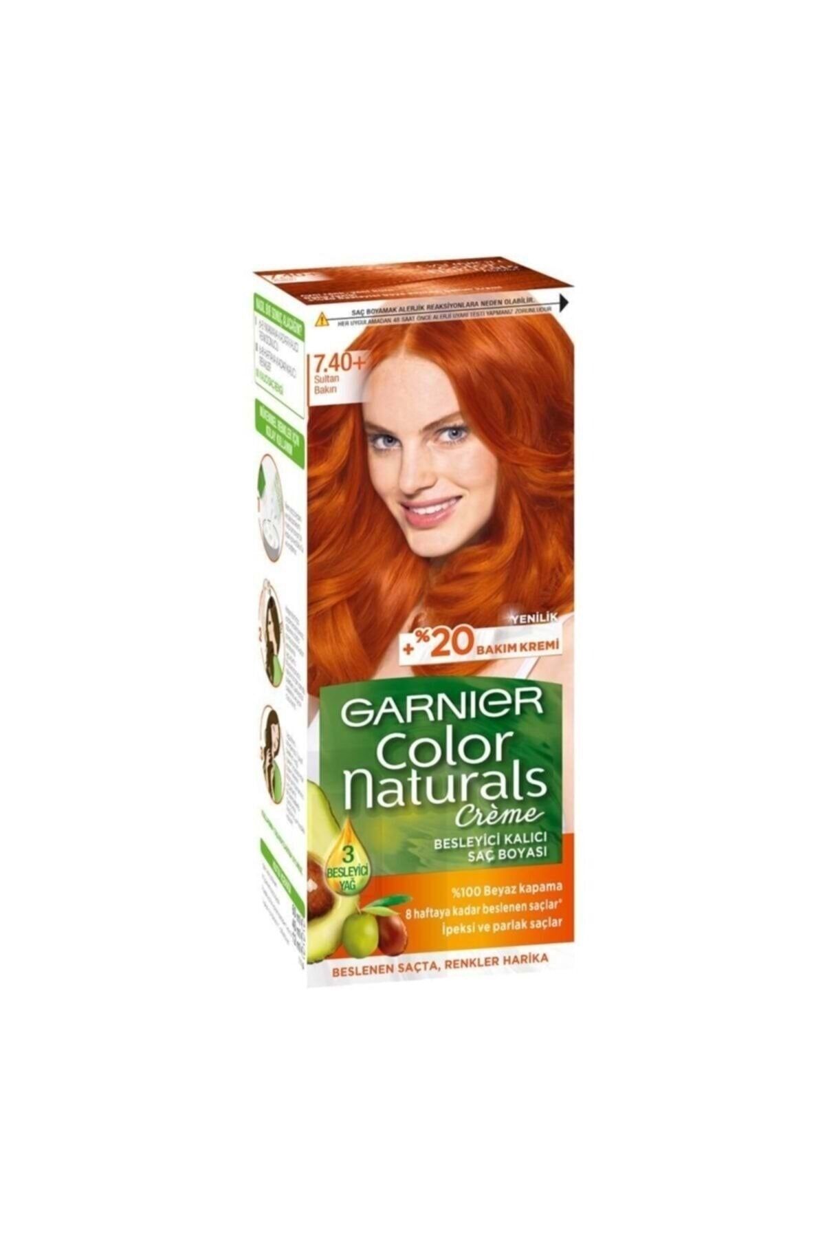 Garnier Garnıer Color Naturals Krem Saç Boyası 7.40+ Sultan Bakırı