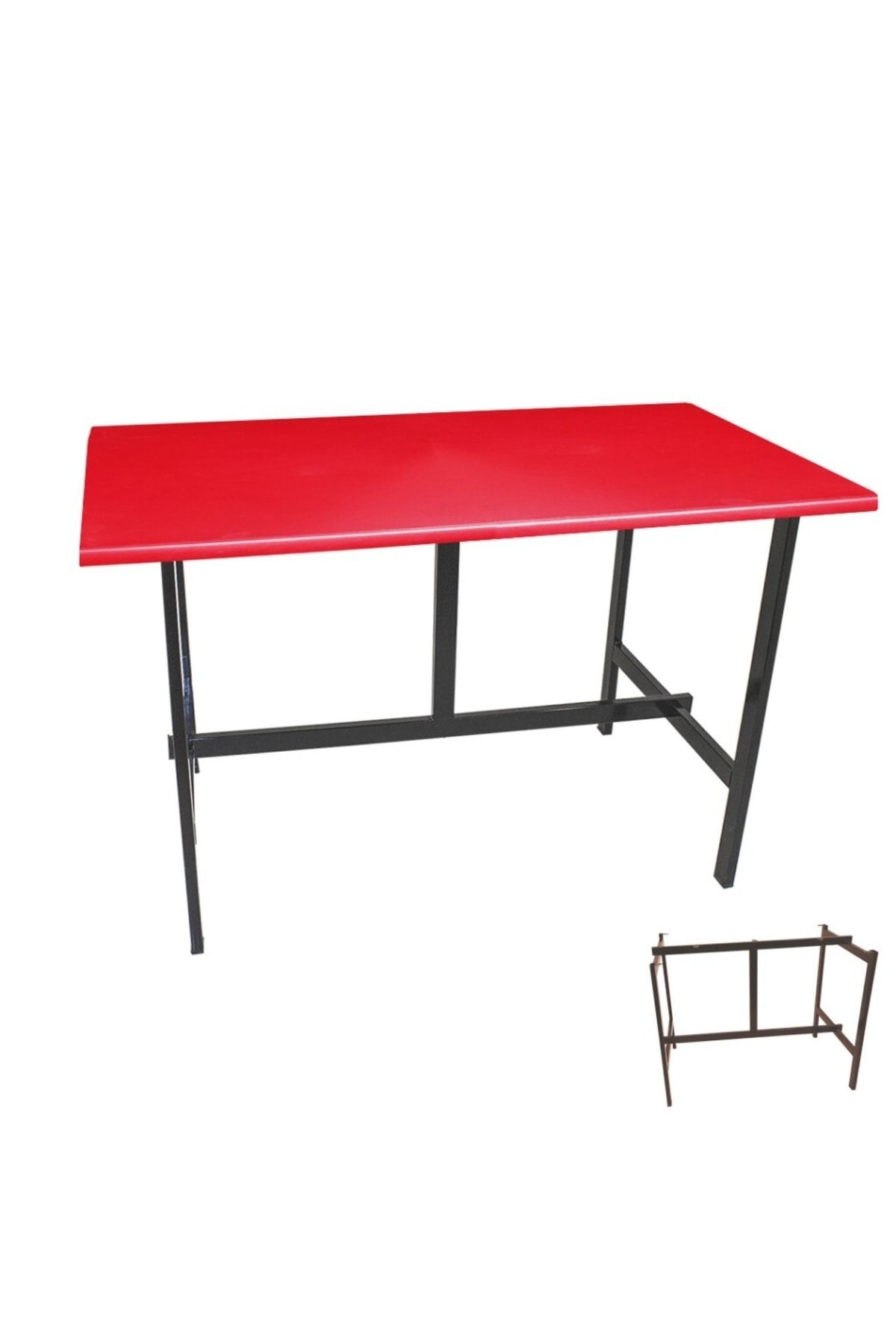 Dockers Capella Werzalit Mutfak Masası 80x140 (esb-sıyah) - Kırmızı