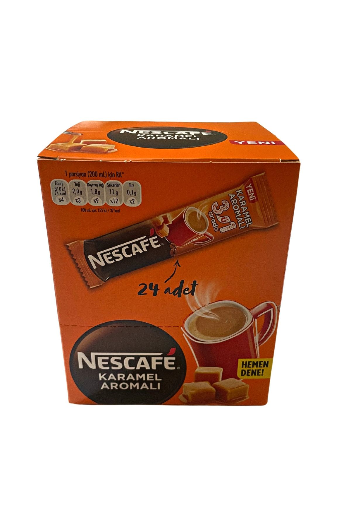 Nescafe Karamel 3'ü 1'arada Kutu 24adet 17.7g