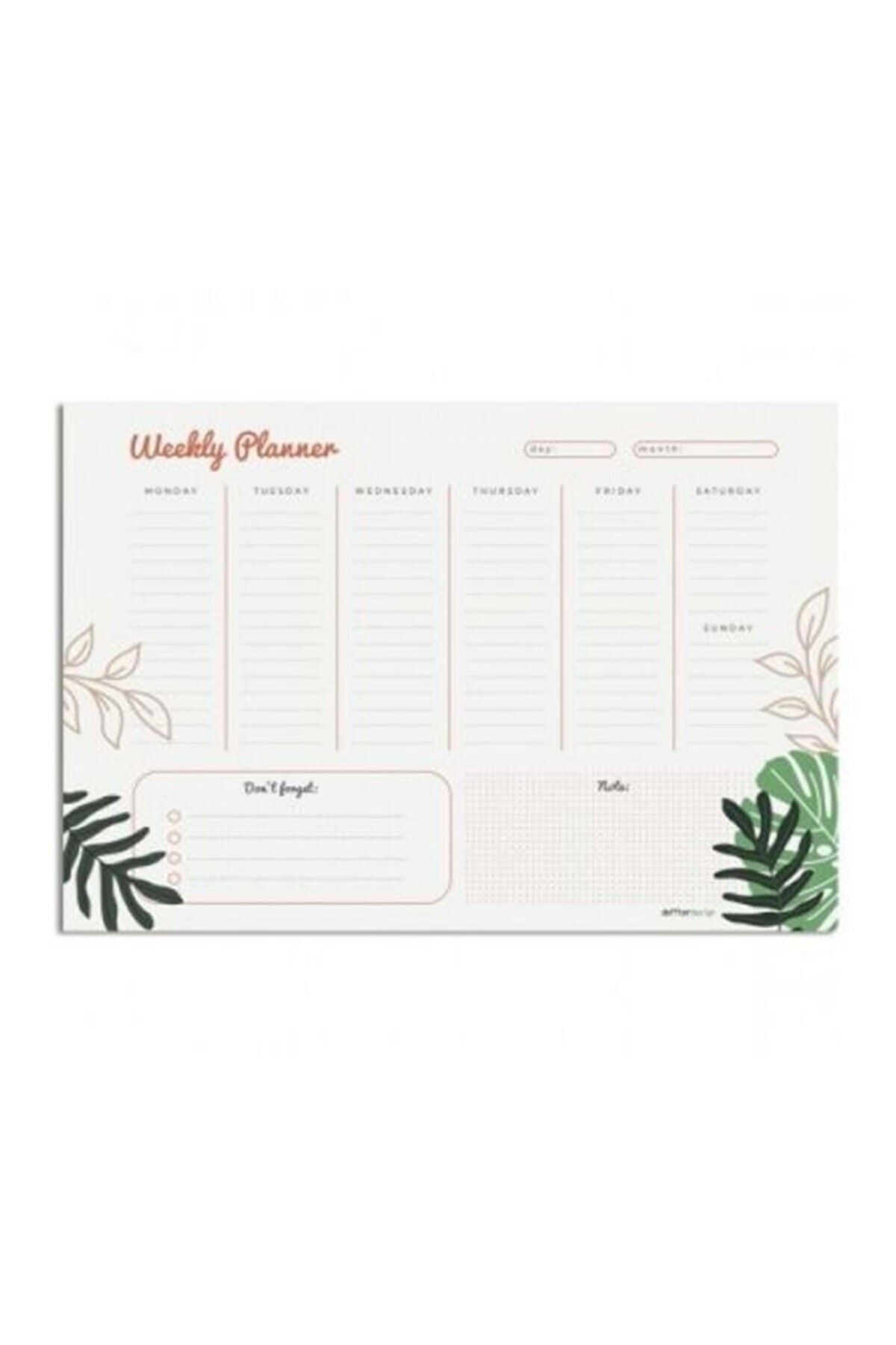 A4 WEEKLY PLANER TROPIC