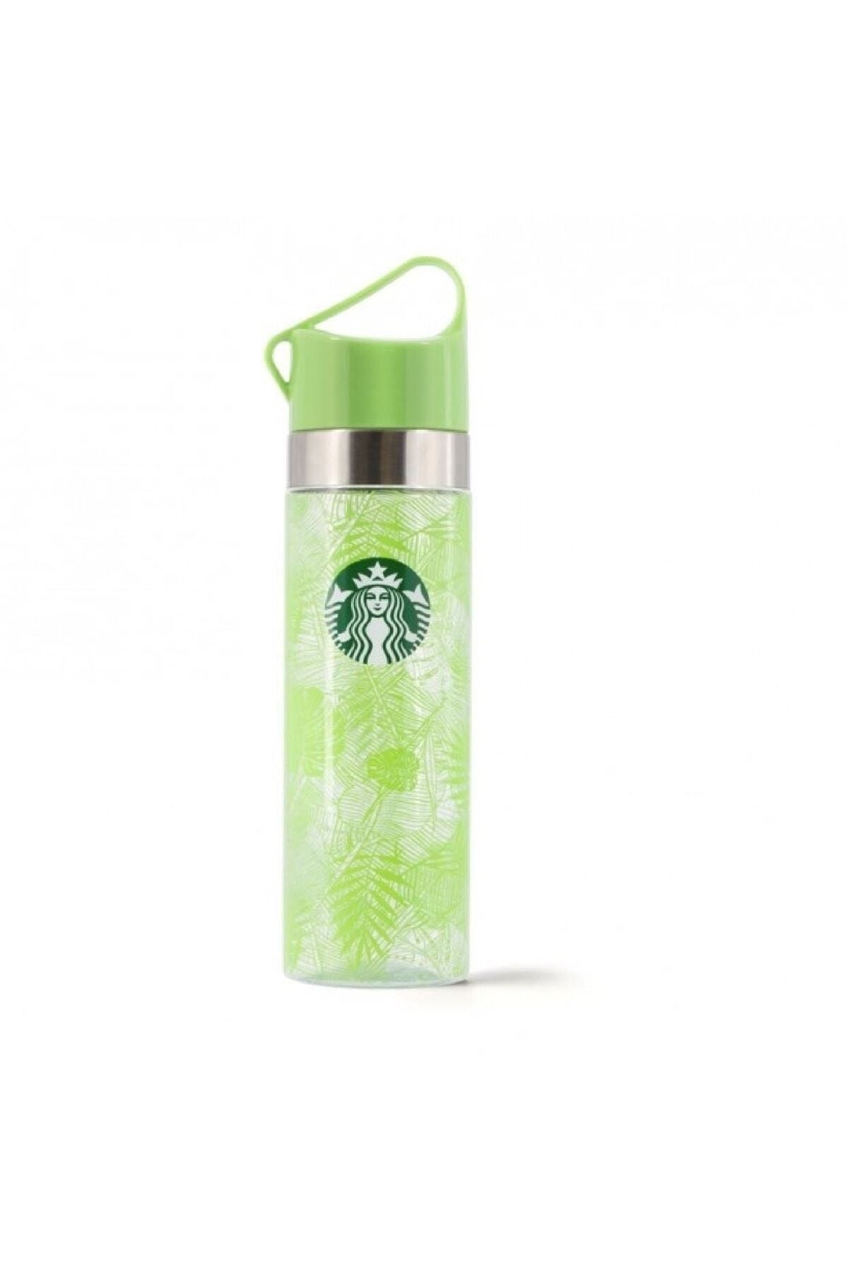 Starbucks Yeşil Yaprak Desenli Su Şişesi - 680 Ml