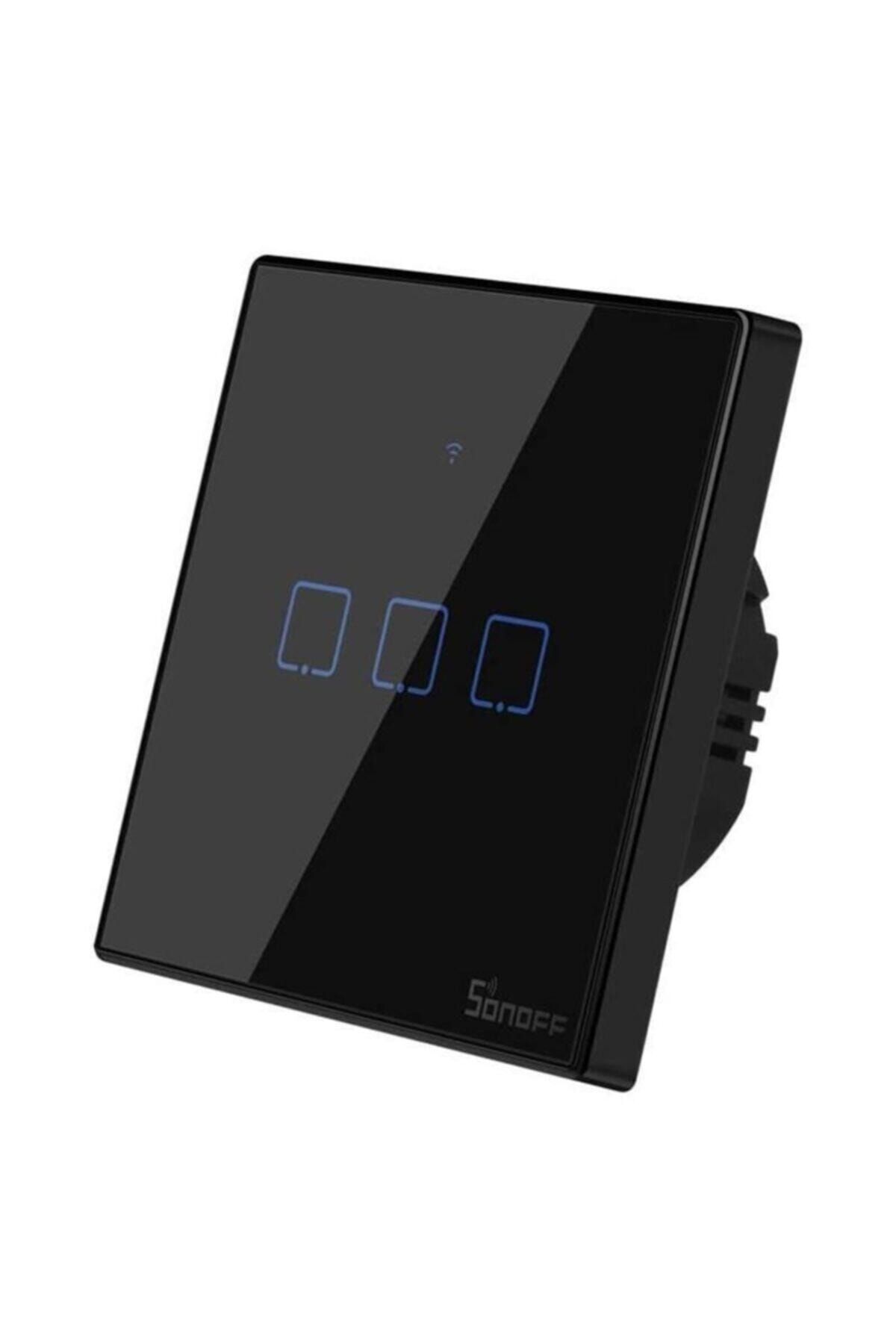 Sonoff Tx-t3eu3c Wi-fi & Rf Akıllı Wifi Duvar Dokunmatik Anahtarı