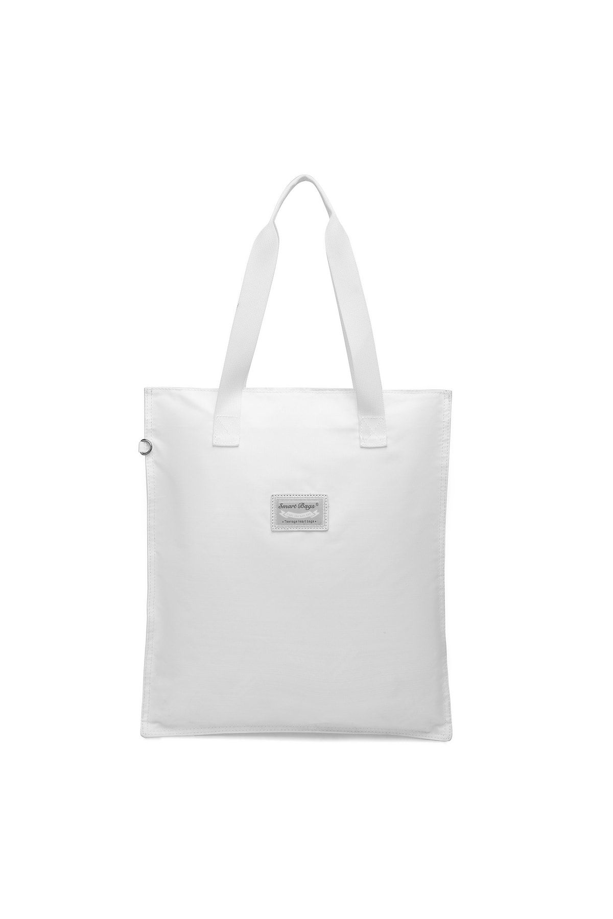 Smart Bags Büyük Boy Omuz Kadın Çantası Poly Kumaş 3076 Beyaz