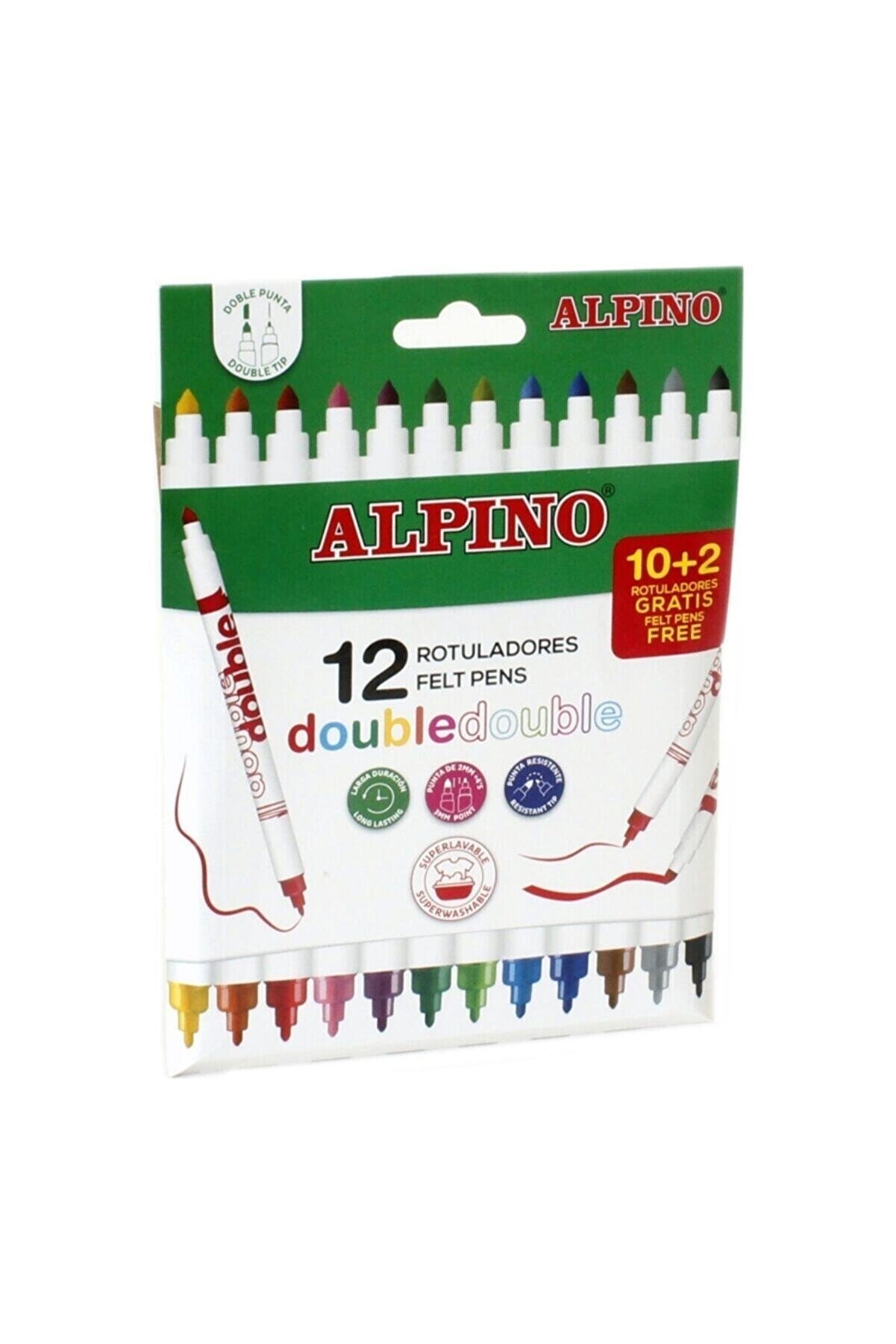 Alpino Alpino Lisanslı Çift Yönlü 12'li Keçeli Kalem Ar-002013