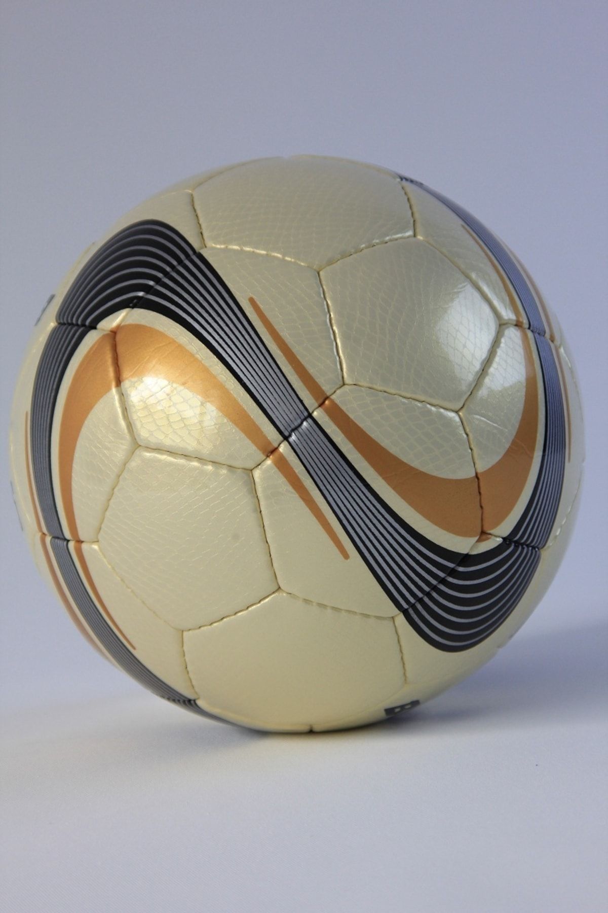 mAESGO Black Super Futbol Topu Halı Saha Topu El Dikişli Futbol Topu