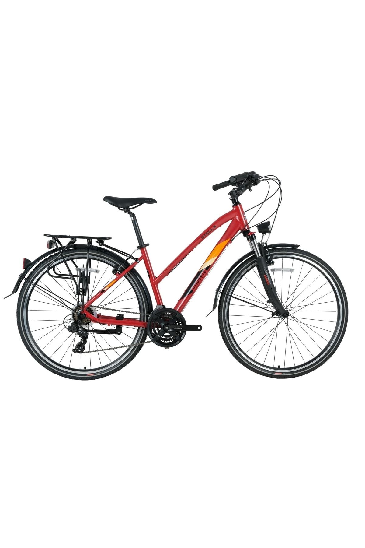 Bisan Stella City- Alüminyum Trekking Şehir Bisikleti 45cm 17.5 Inç 21 Vites Onay Bisiklet 2022