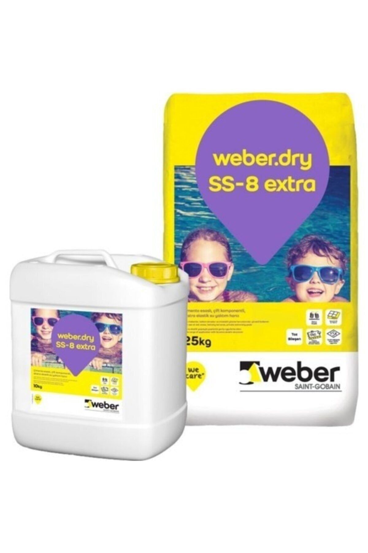 WEBER Dry Ss-8 Extra 25 10 Tam Elastik Su Yalıtım Malzemesi