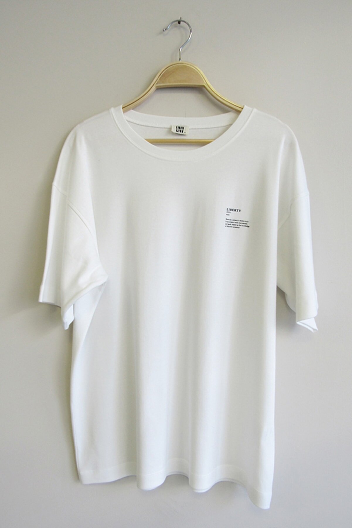 UNV COLLECTION Erkek Beyaz Oversize T-shirt