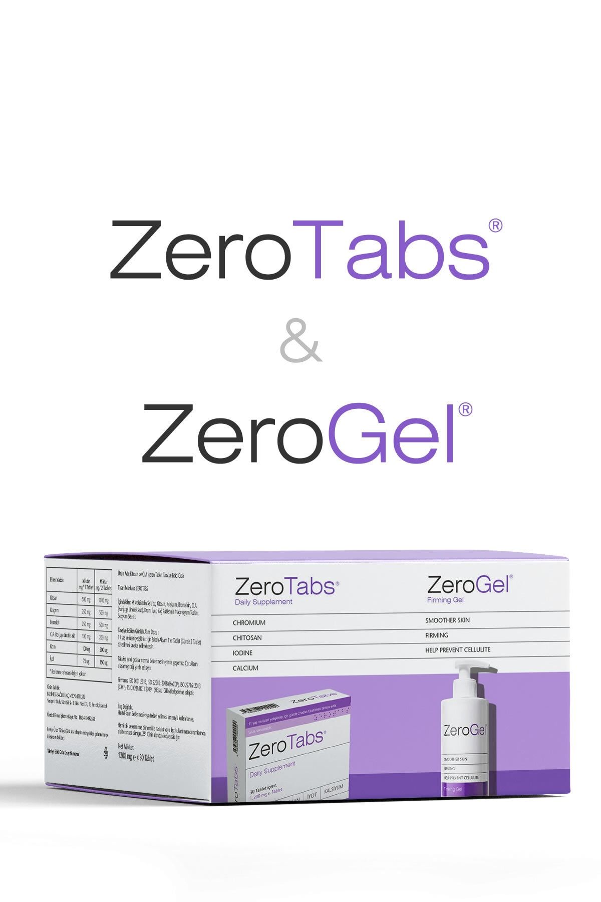 ZERO TABS Zerotabs & Zerogel 2 Li Paket