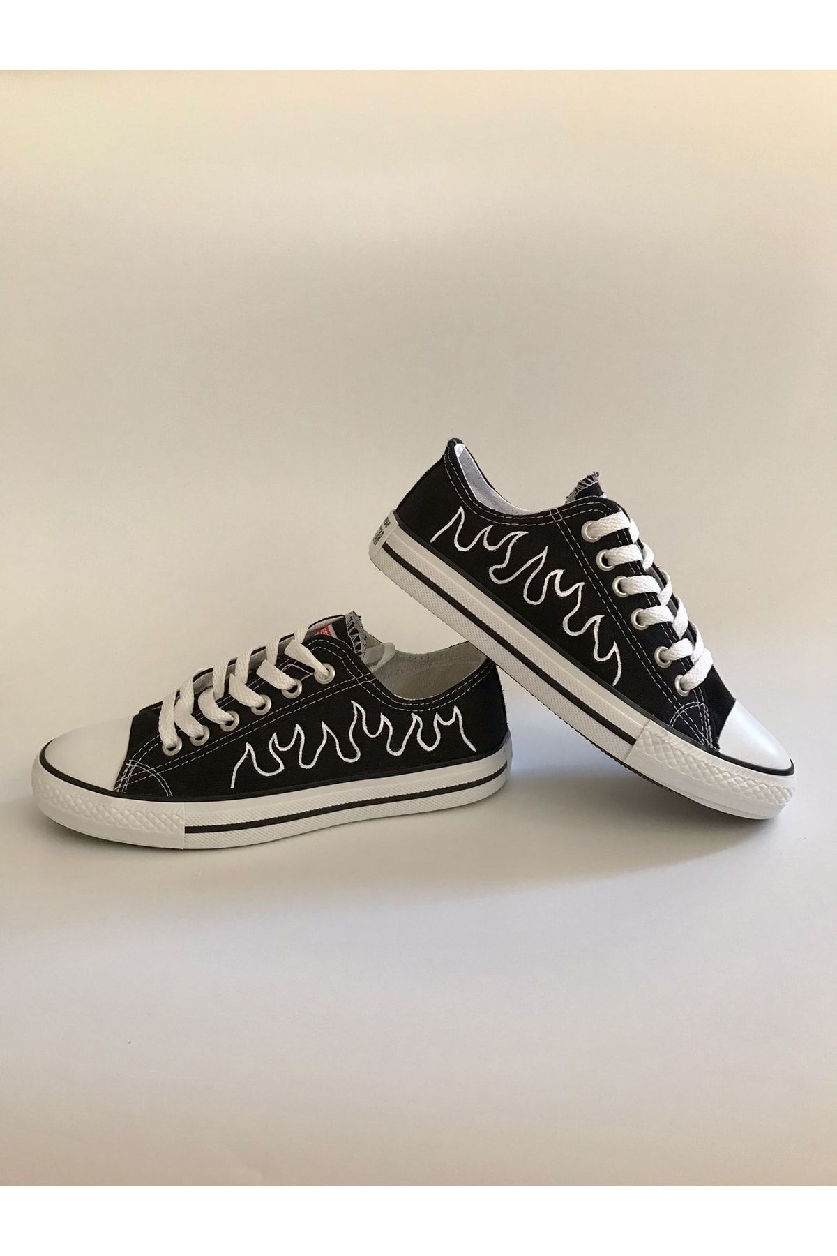 NorthCactus Unisex Alev Desenli Convers Bez Sneaker
