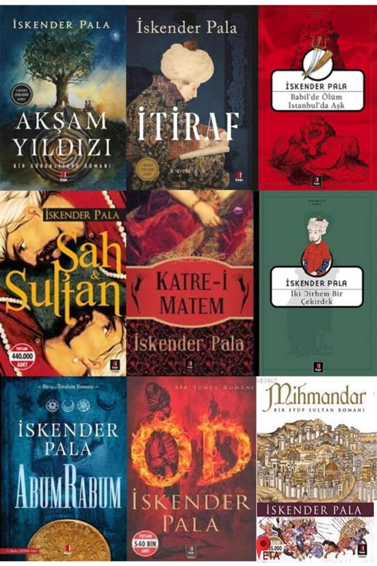 Kapı Yayınları Iskender Pala 9 Kitap Set Akşam Yıldızı-itiraf-iki Dirhem Bir Çekirdek-şah Sultan-abumrabum-od