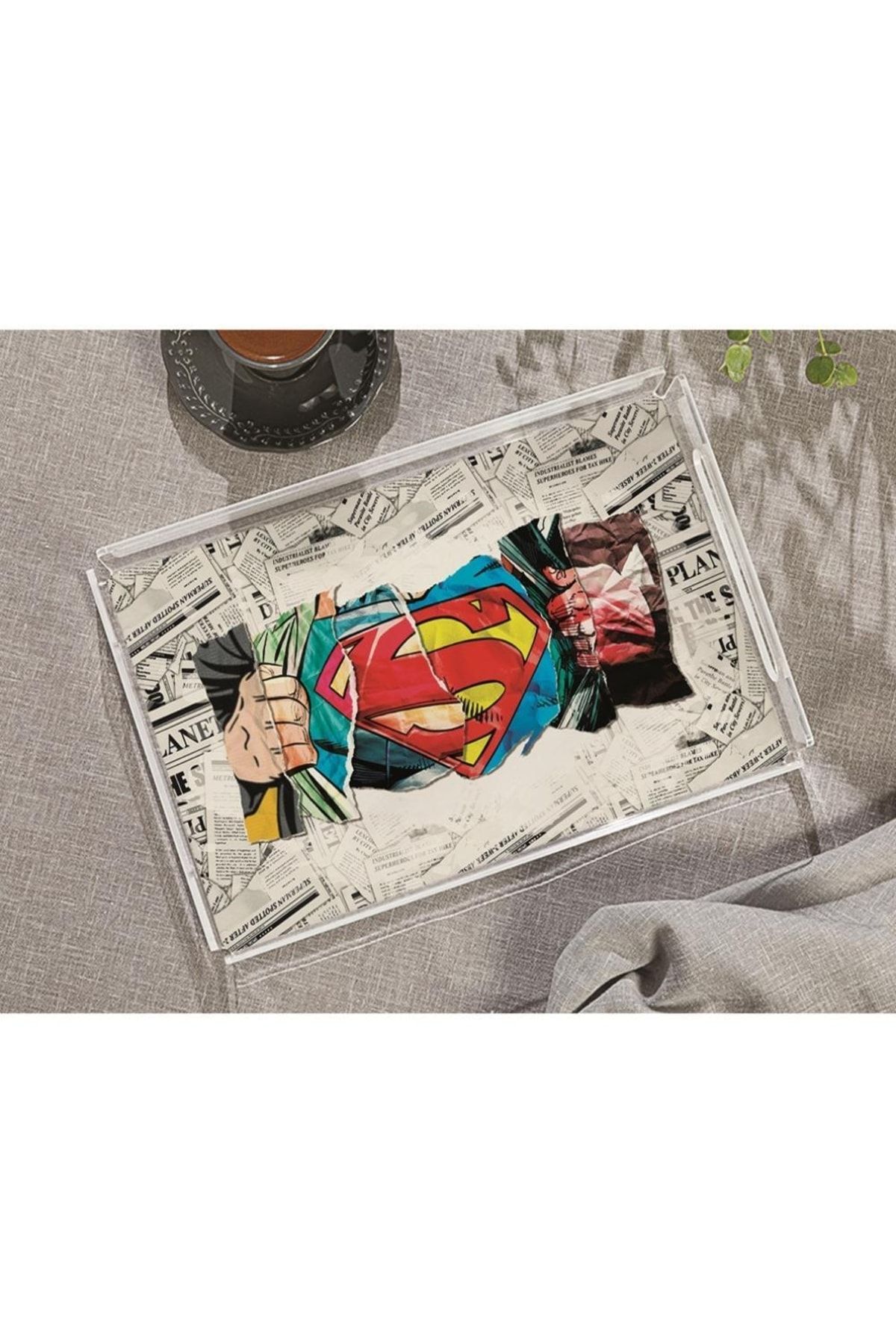 Adawall Superman Pleksi Tepsi - 40x24 Cm (warner Bros Lisanslı Üründür)