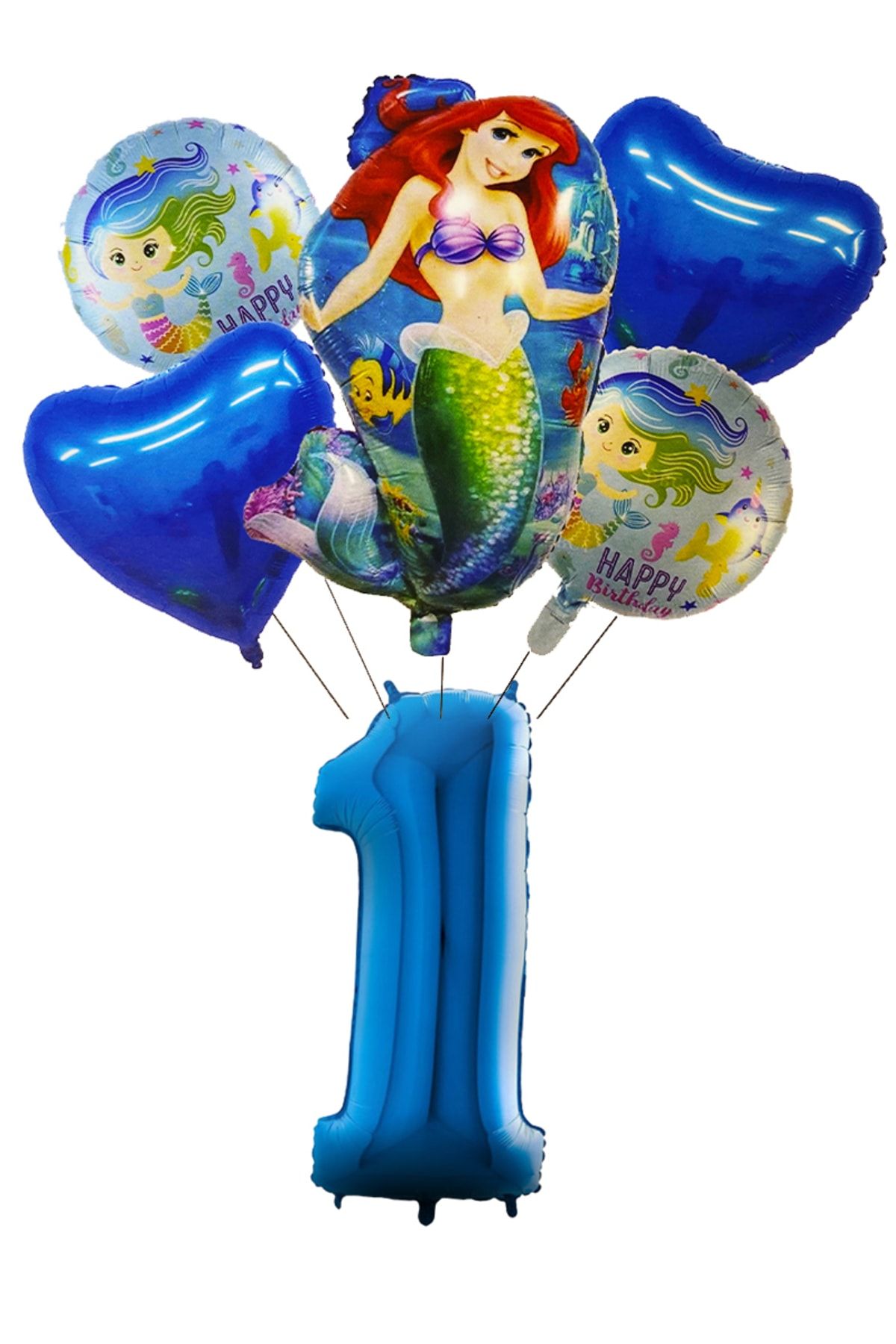 DİSNEY Lisanslı Disney Deniz Kızı Ariel Balon Seti Deniz Kızı Konsepti Balon Süsleme