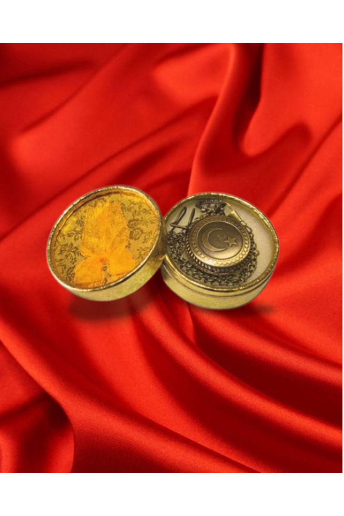 PİRAMİGO Zincirli Askılı Türk Bayraklı Modelli Antik Köstekli Saat