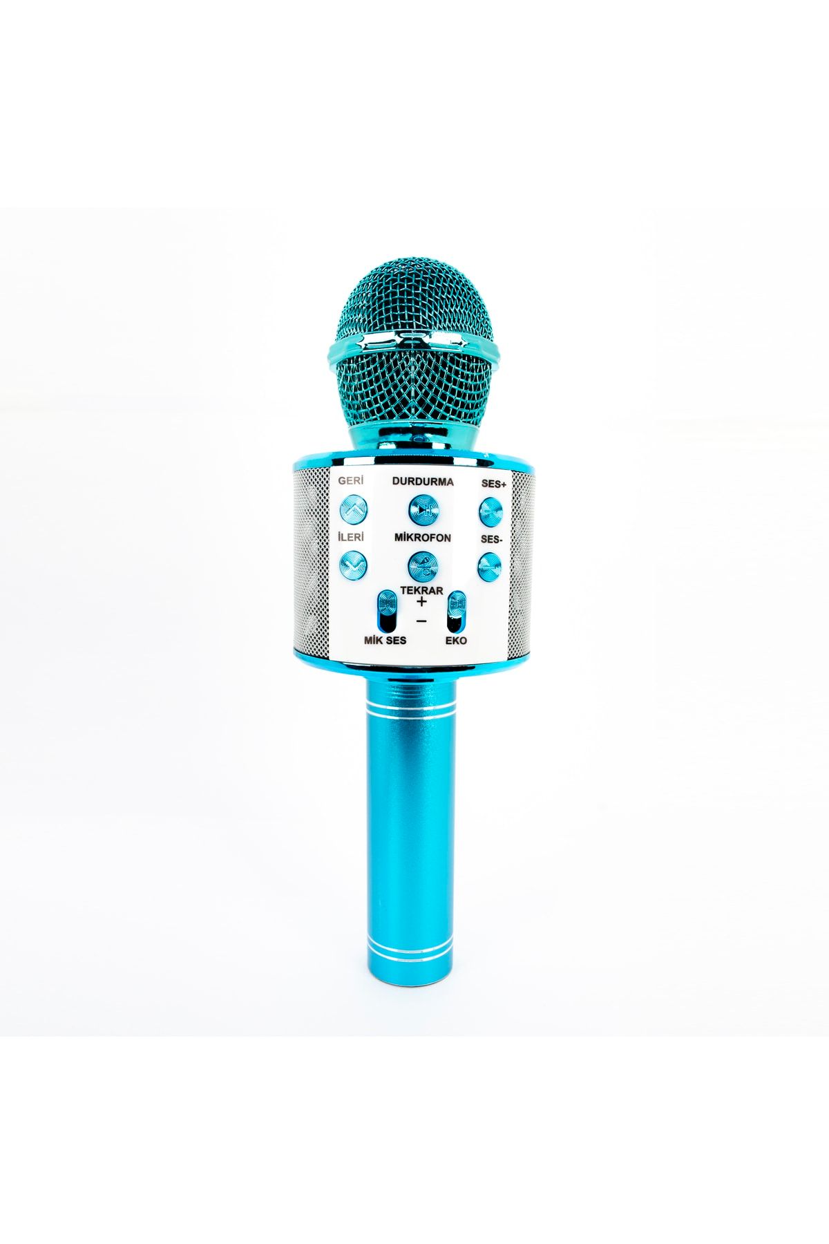 Winex Mobile Usba+tf Sd Kart+3.5mm Aux Girişli Bluetooth Karaoke Mikrofonu Mavi