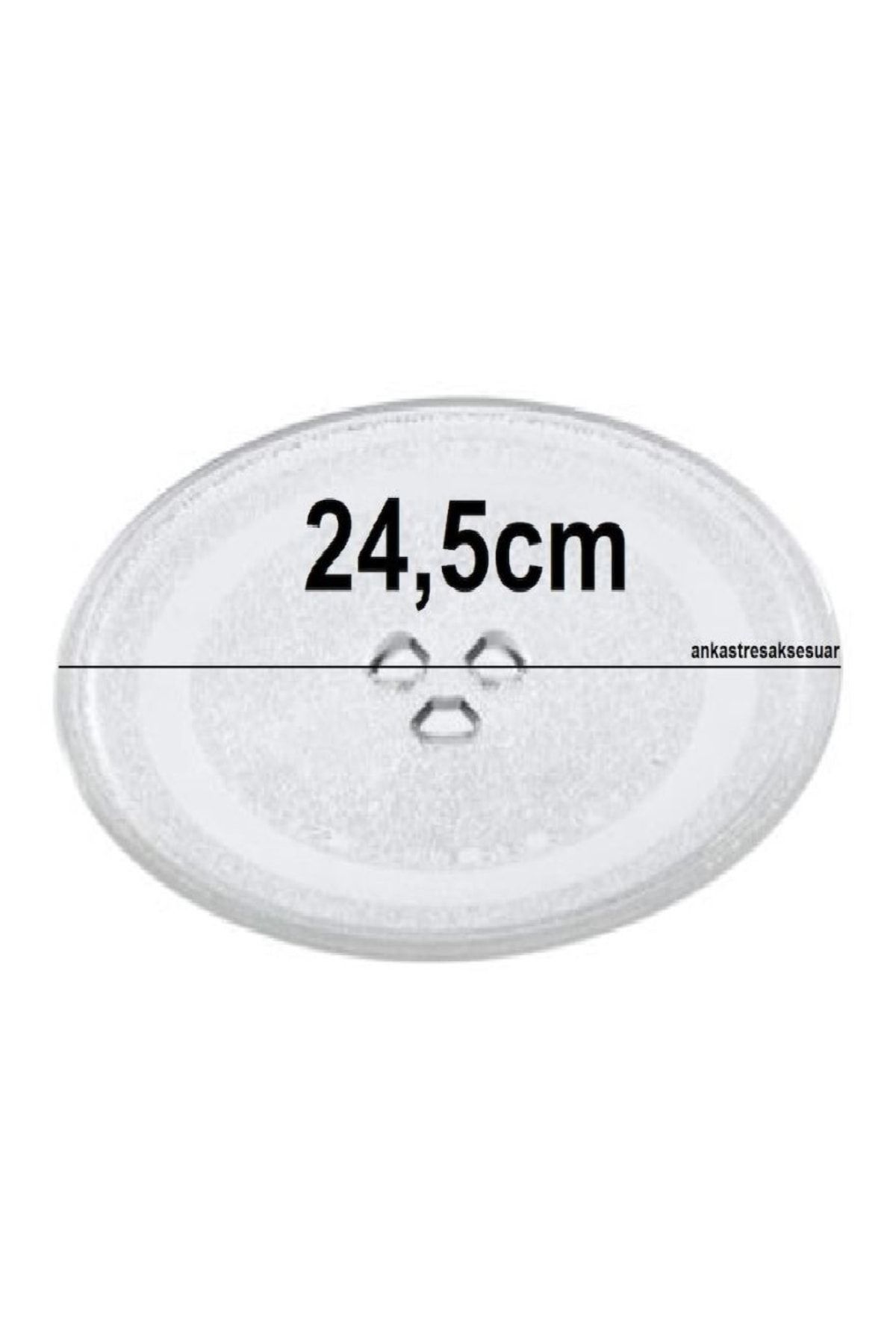 Silverline Esty Mikrodalga Fırın Tabağı Tırnaklı Cam Tabak Tepsi 24,5cm
