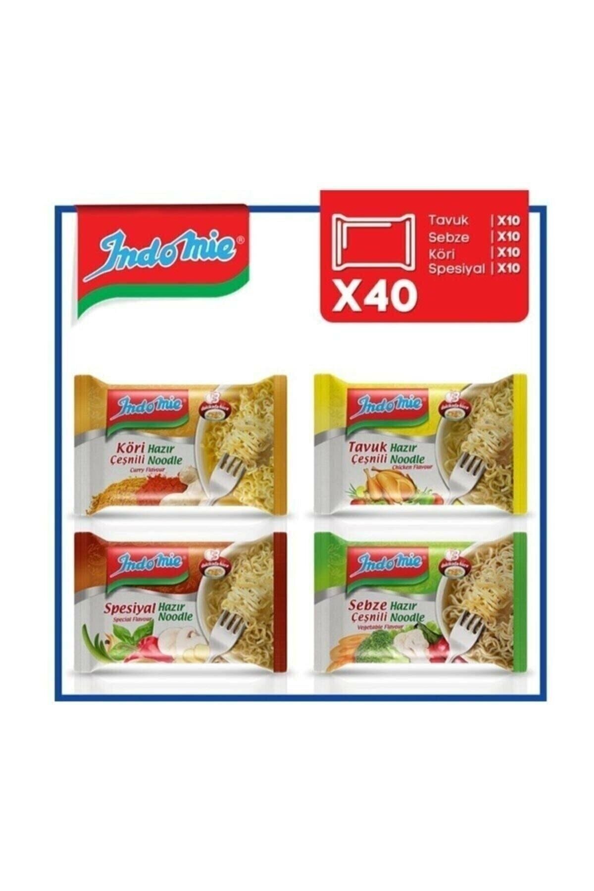 Indomie Indome 40'lı Noodle Paket Karma Koli Indomi40 Karma