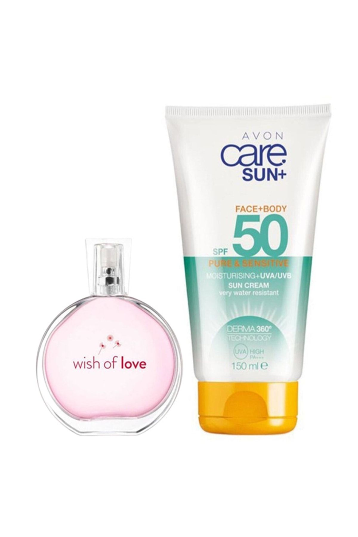 Avon Wish Of Love 50 Ml + Yüz Ve Vücut Güneş Kremi 150 Ml Spf 50