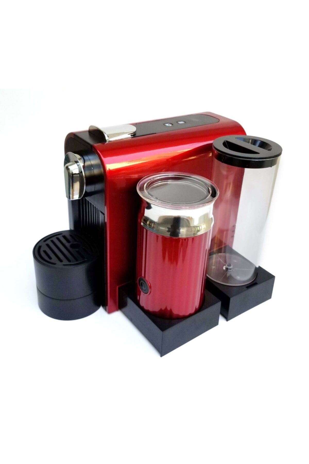 ESPRESSOMM Latte Kapsül Kahve Makinesi (Kırmızı) - Nespresso Uyumlu