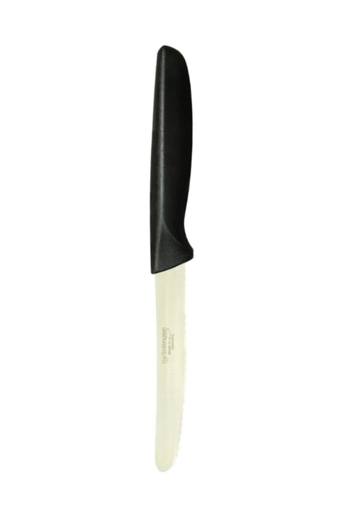 Solingen Tırtıklı Doğrama Bıçağı Siyah