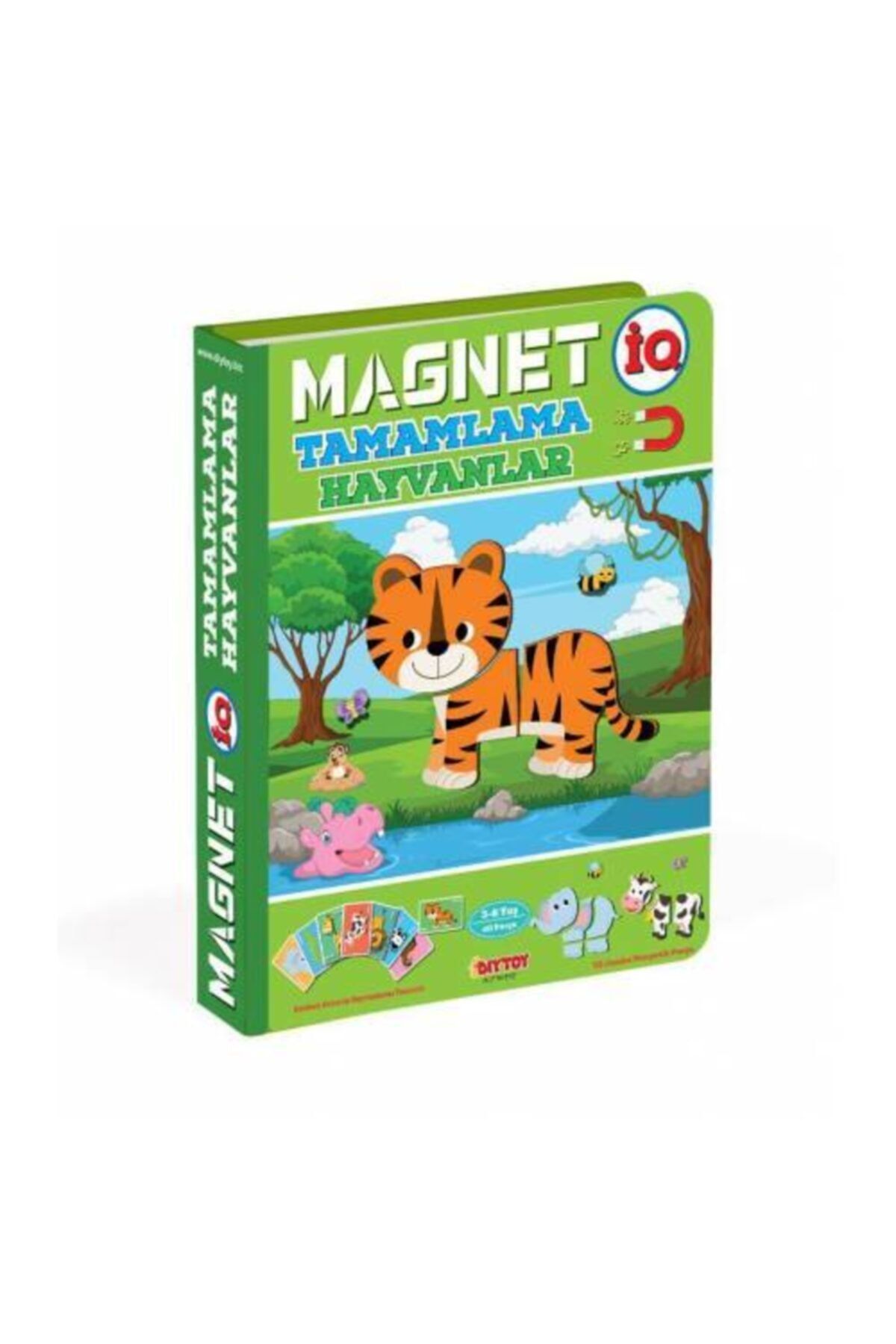 Diytoy Magnet Iq Hayvanlar Tamamlama Kartları Manyetik Puzzle