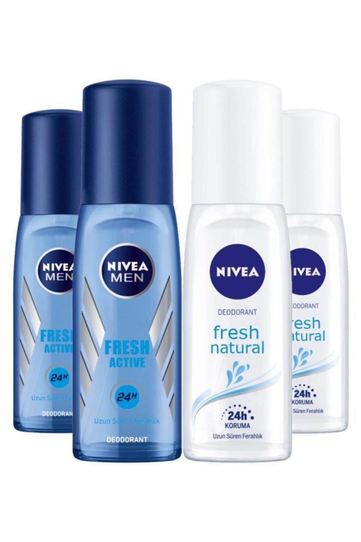 NIVEA Fresh Bay-bayan Deodorant Seti 75 ml X4