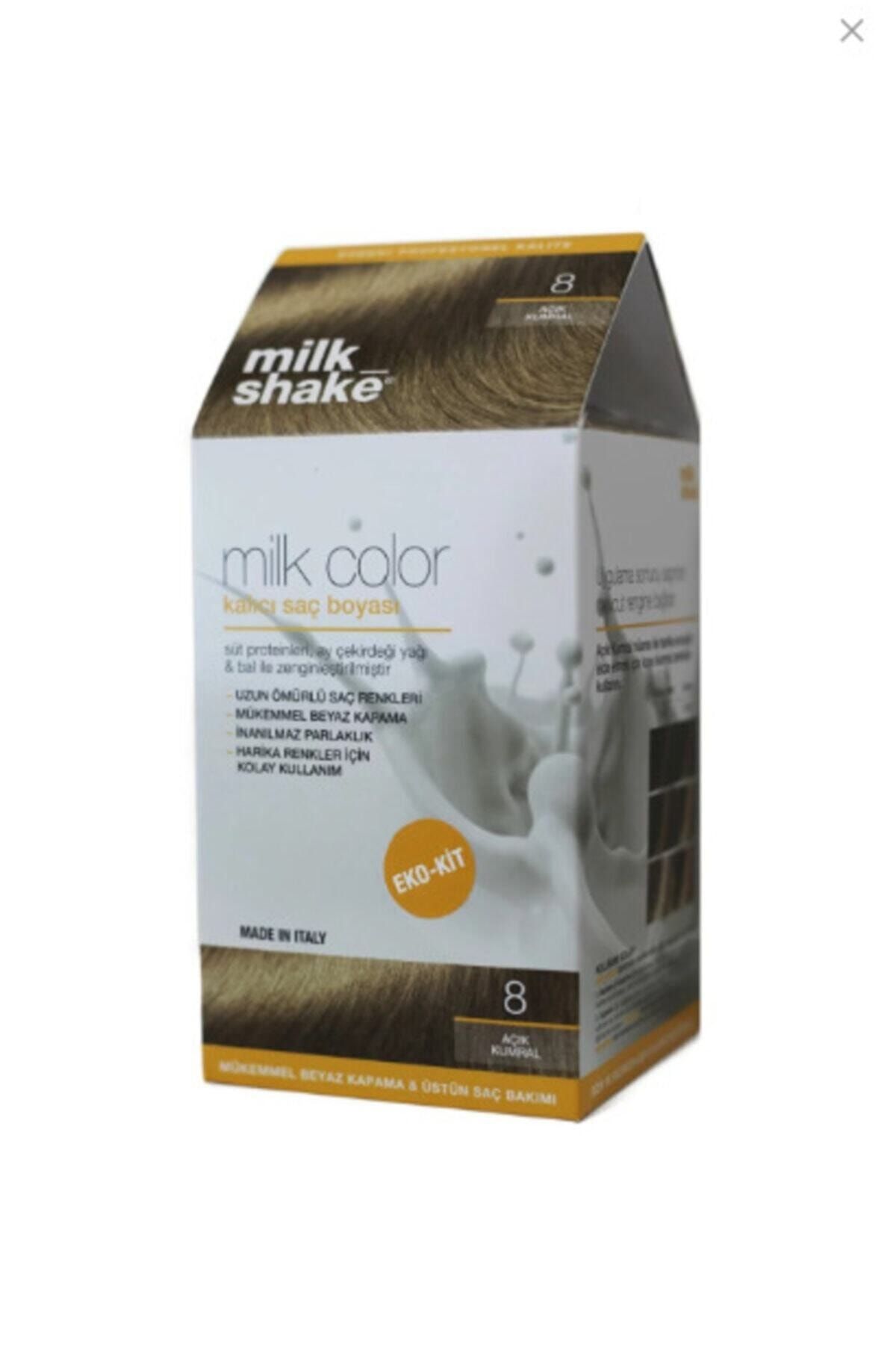 Milkshake Color Eko Kit 8 Açık Kumral Saç Boyası -Köpüksüz